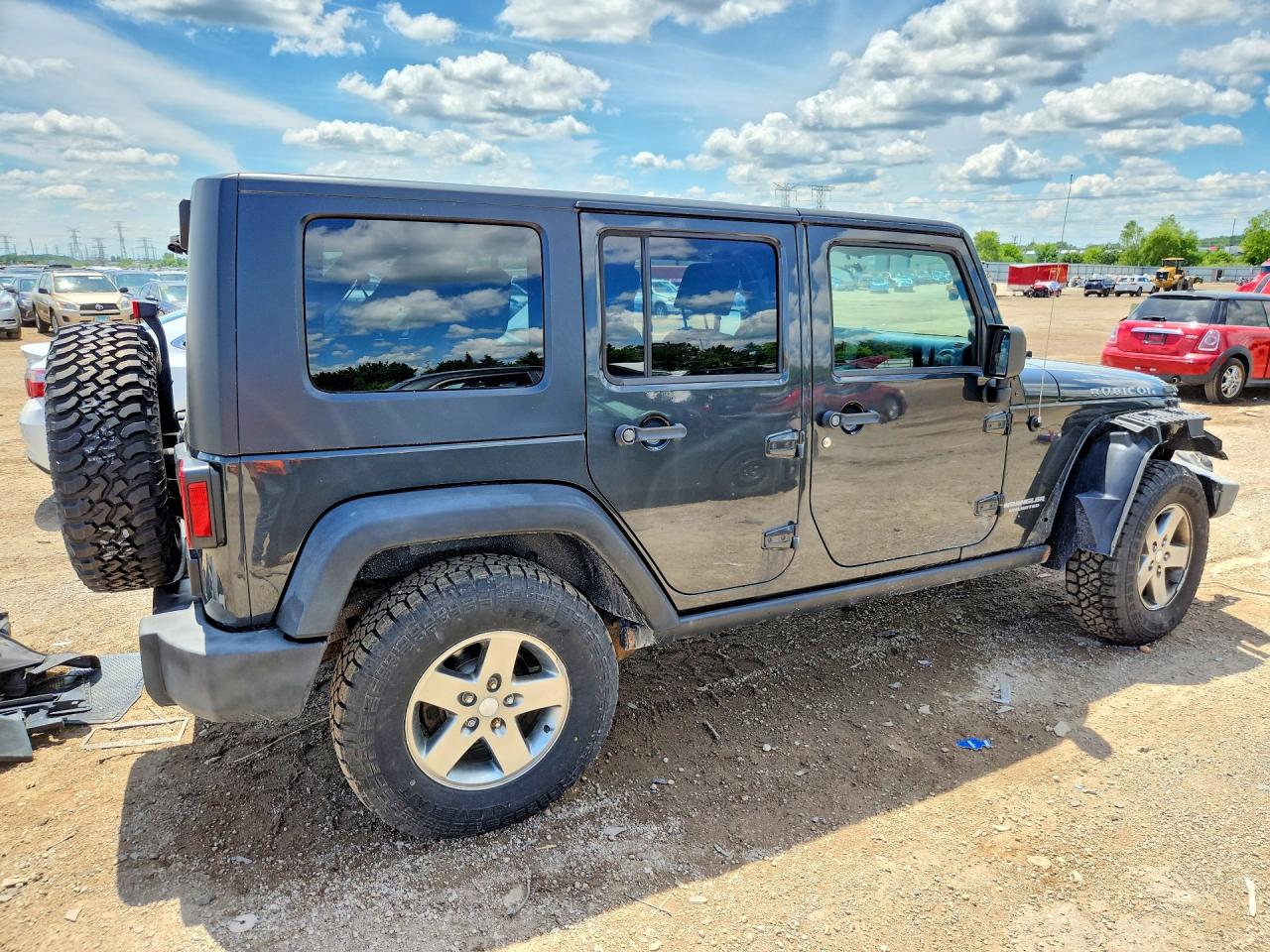2010 Jeep Wrangler Unlimited Rubicon Gray vin: 1J4HA6H18AL128562