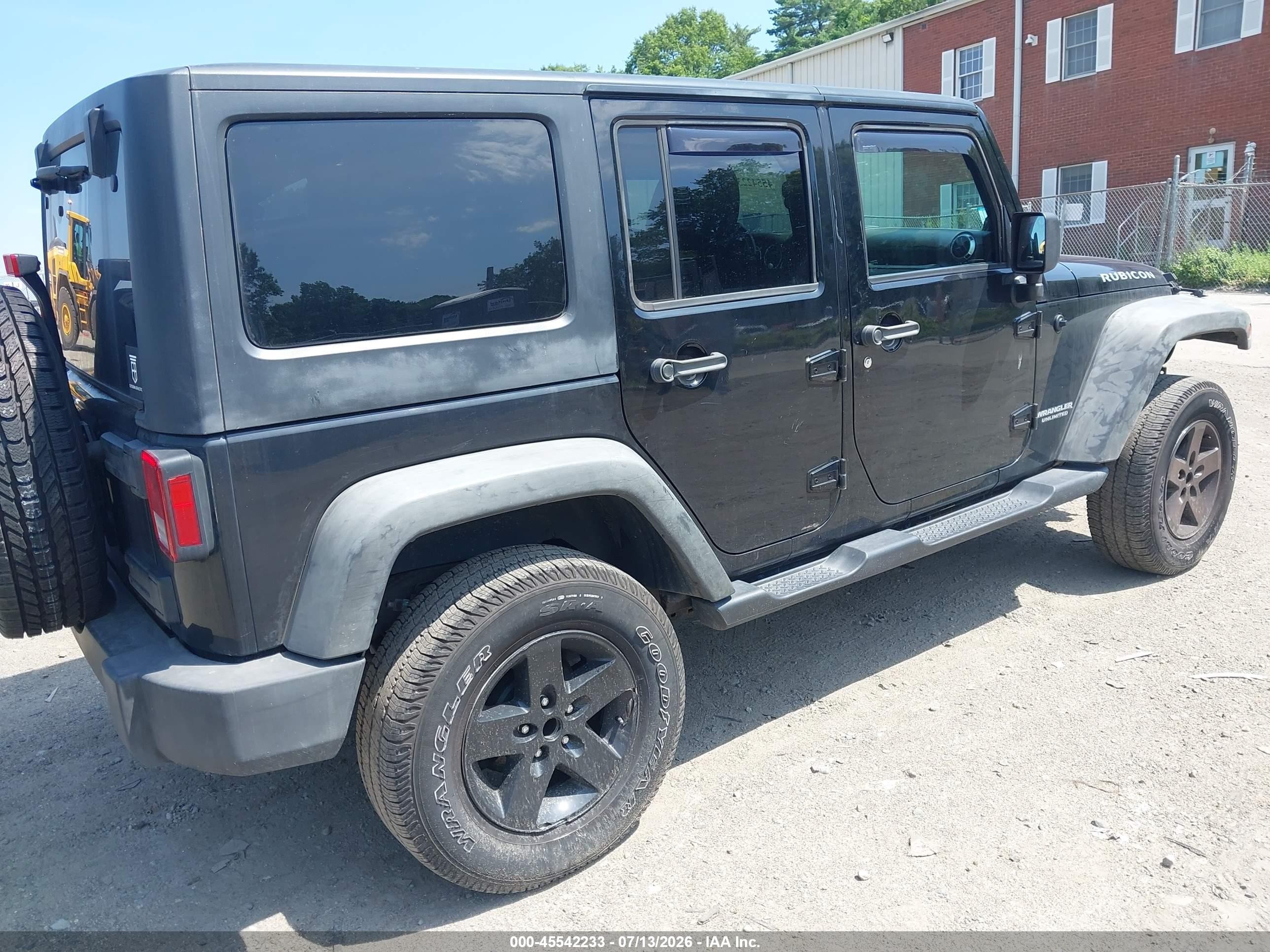 2011 Jeep Wrangler Unlimited Rubicon Black vin: 1J4HA6H1XBL503417