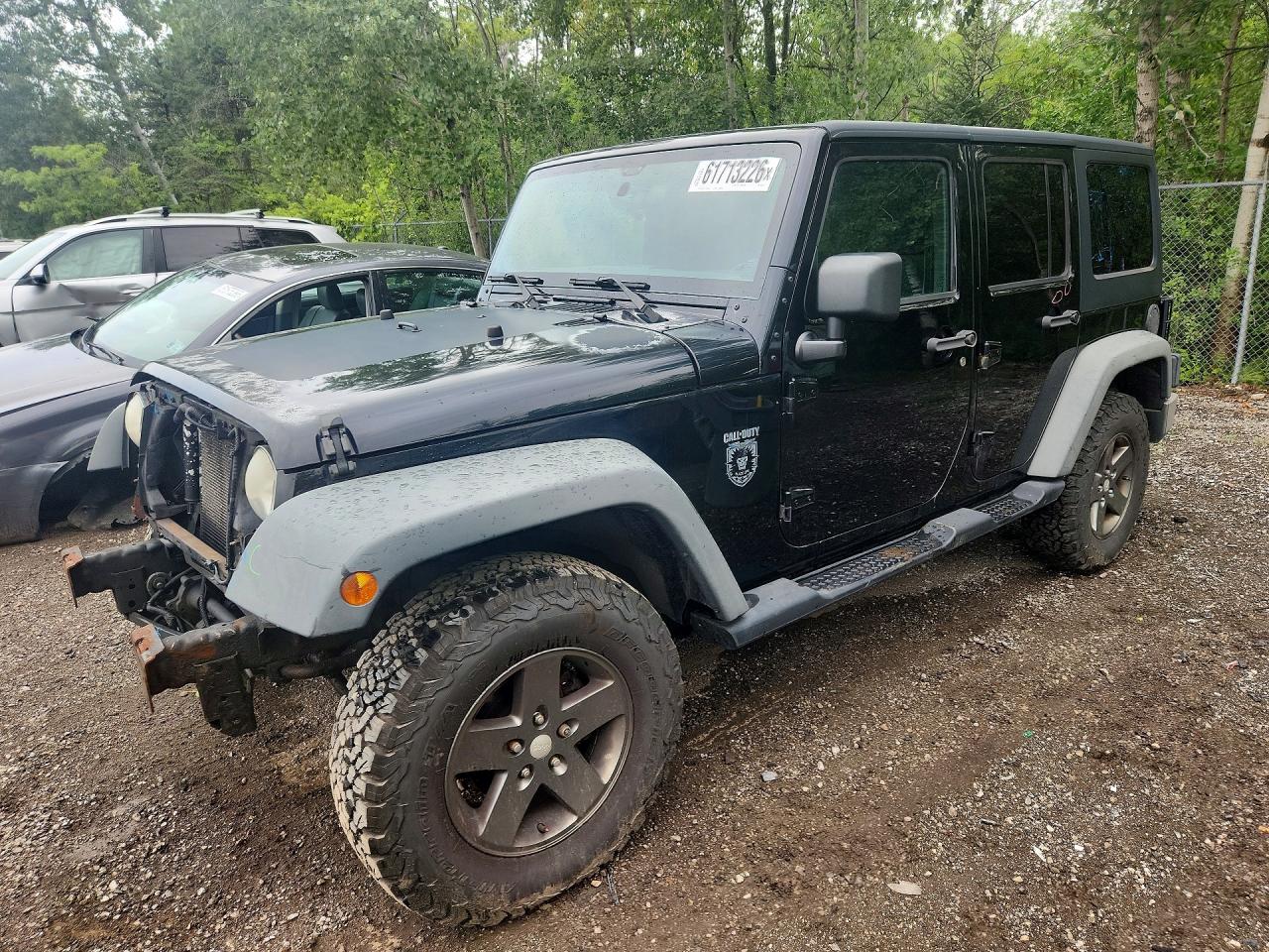 2011 Jeep Wrangler Unlimited Rubicon Черный vin: 1J4HA6H1XBL560233