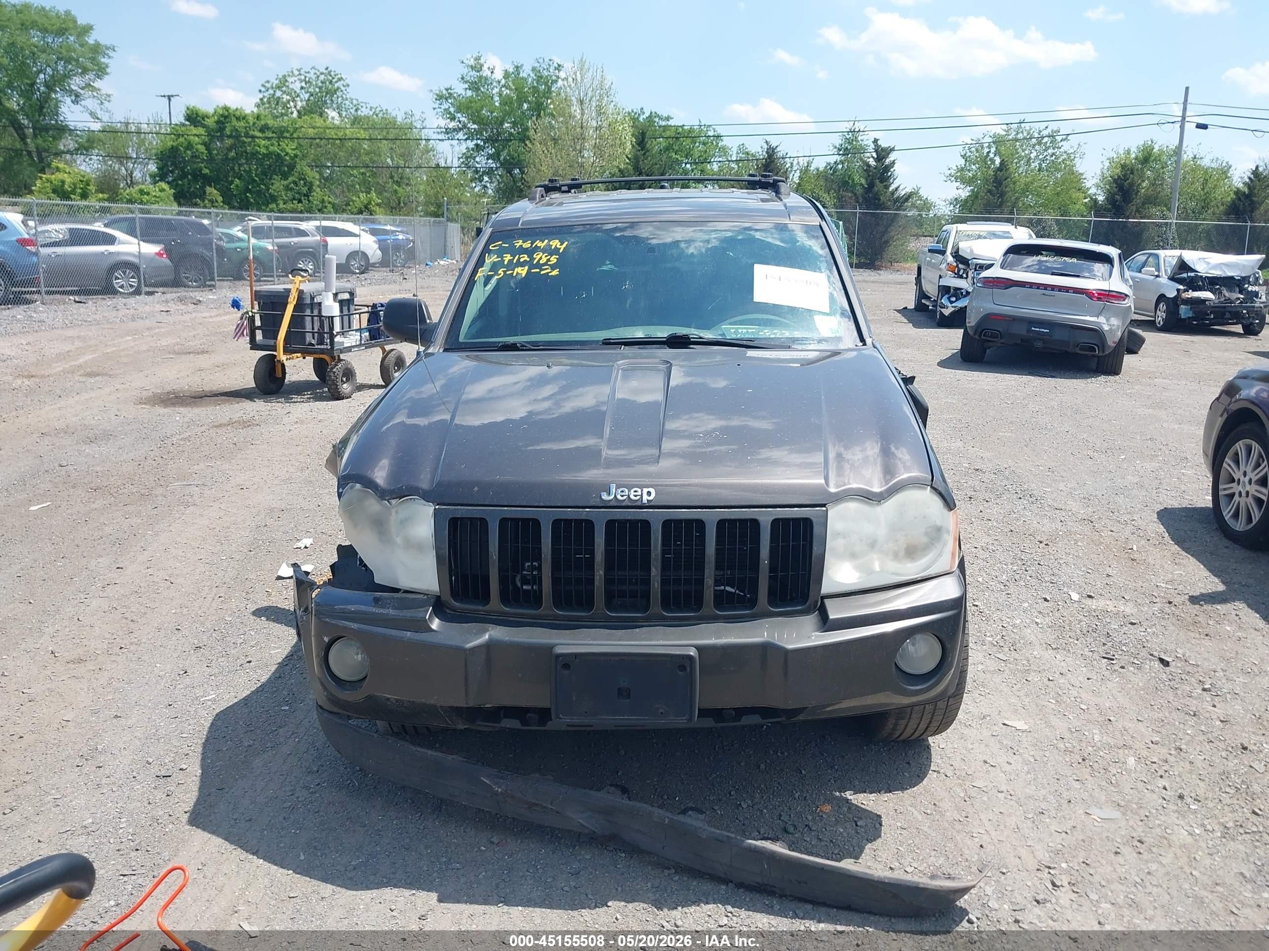 2005 Jeep Grand Cherokee Laredo Green vin: 1J4HR48N15C712985