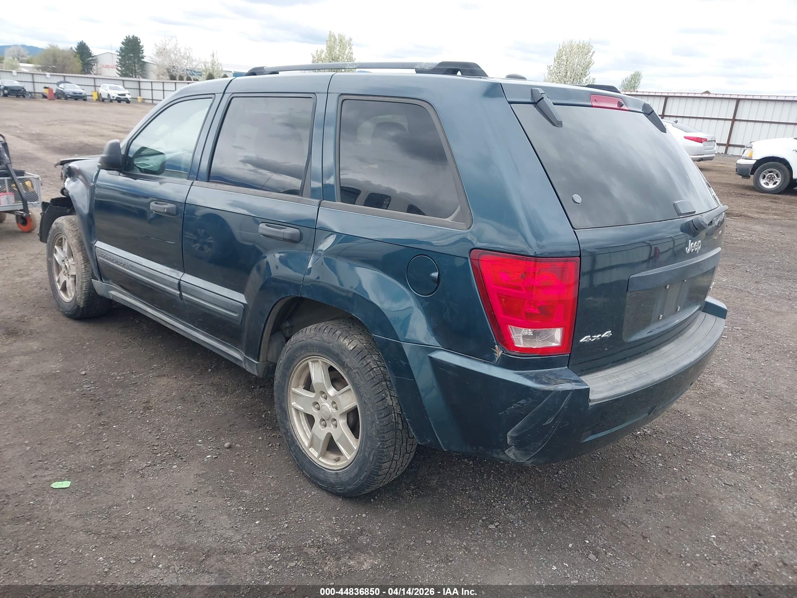 2005 Jeep Grand Cherokee Laredo Green vin: 1J4HR48N65C530215
