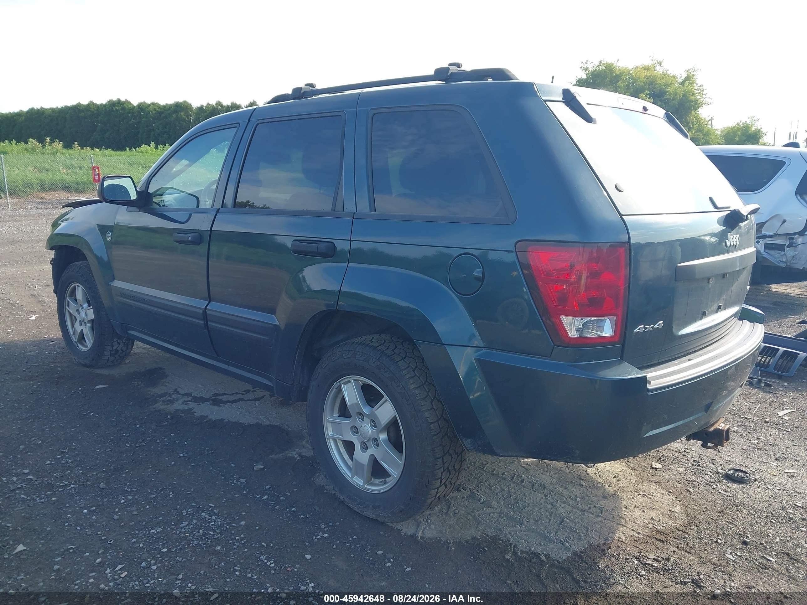 2005 Jeep Grand Cherokee Laredo Green vin: 1J4HR48N95C530242