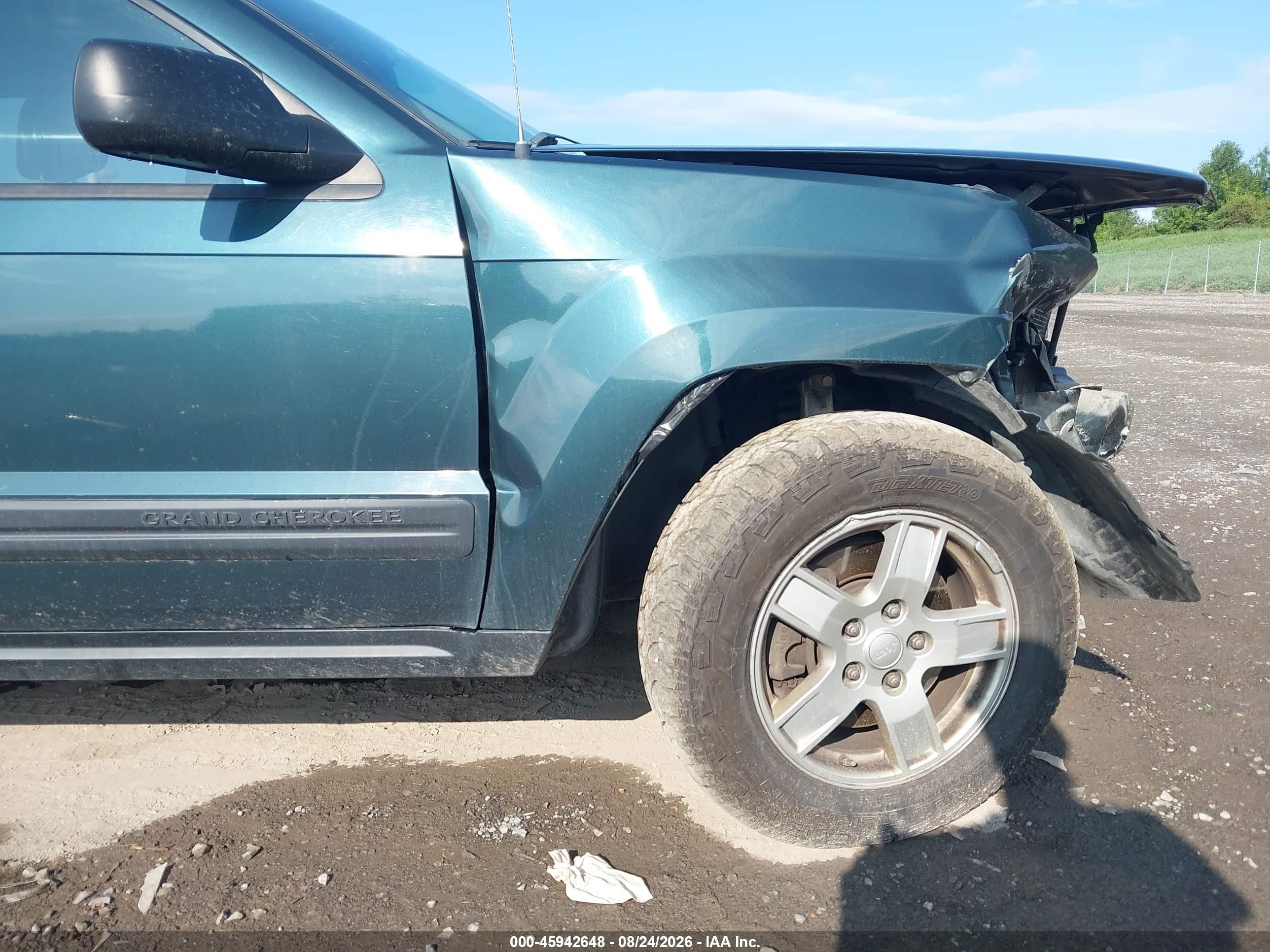2005 Jeep Grand Cherokee Laredo Green vin: 1J4HR48N95C530242