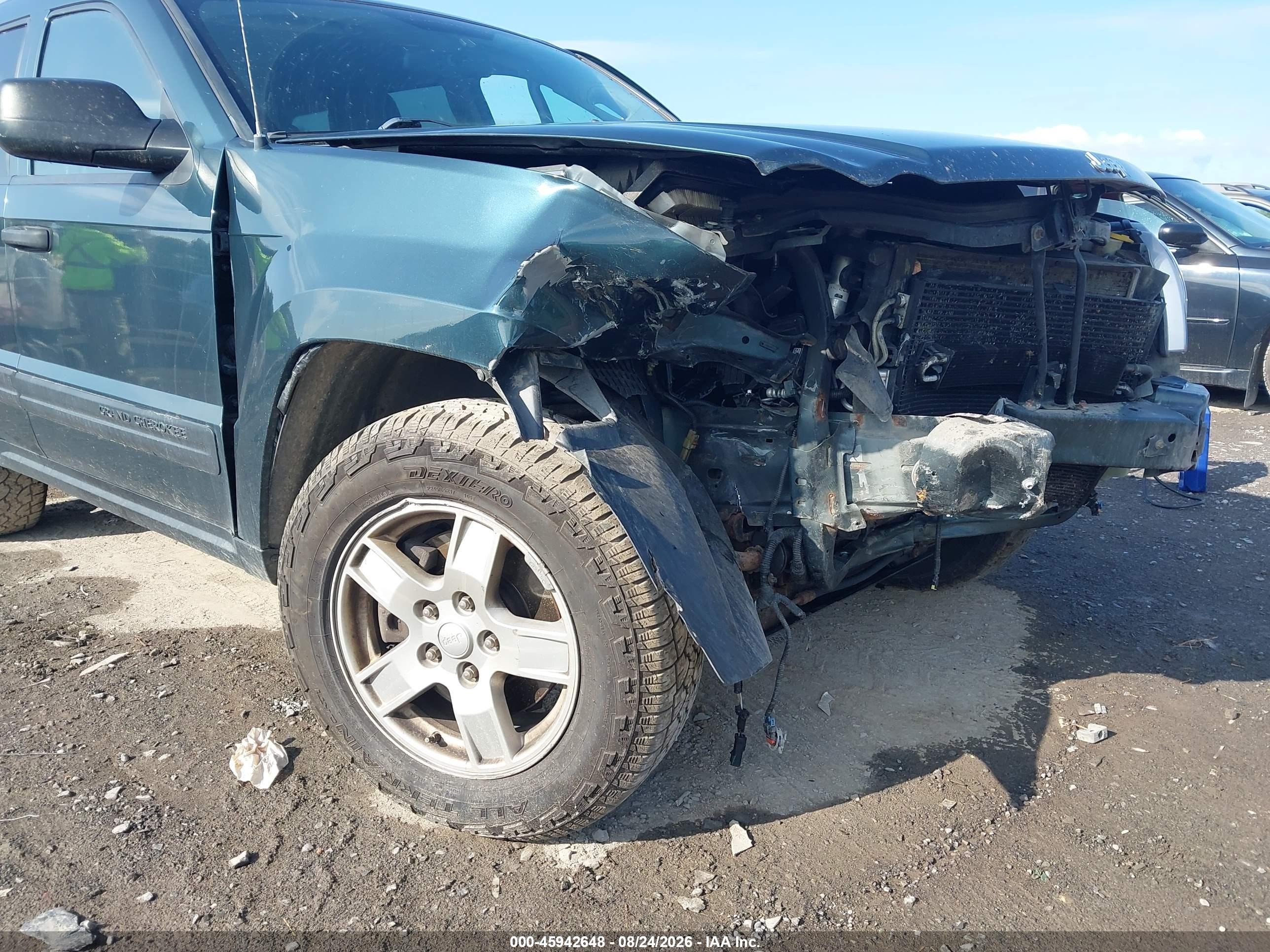2005 Jeep Grand Cherokee Laredo Green vin: 1J4HR48N95C530242
