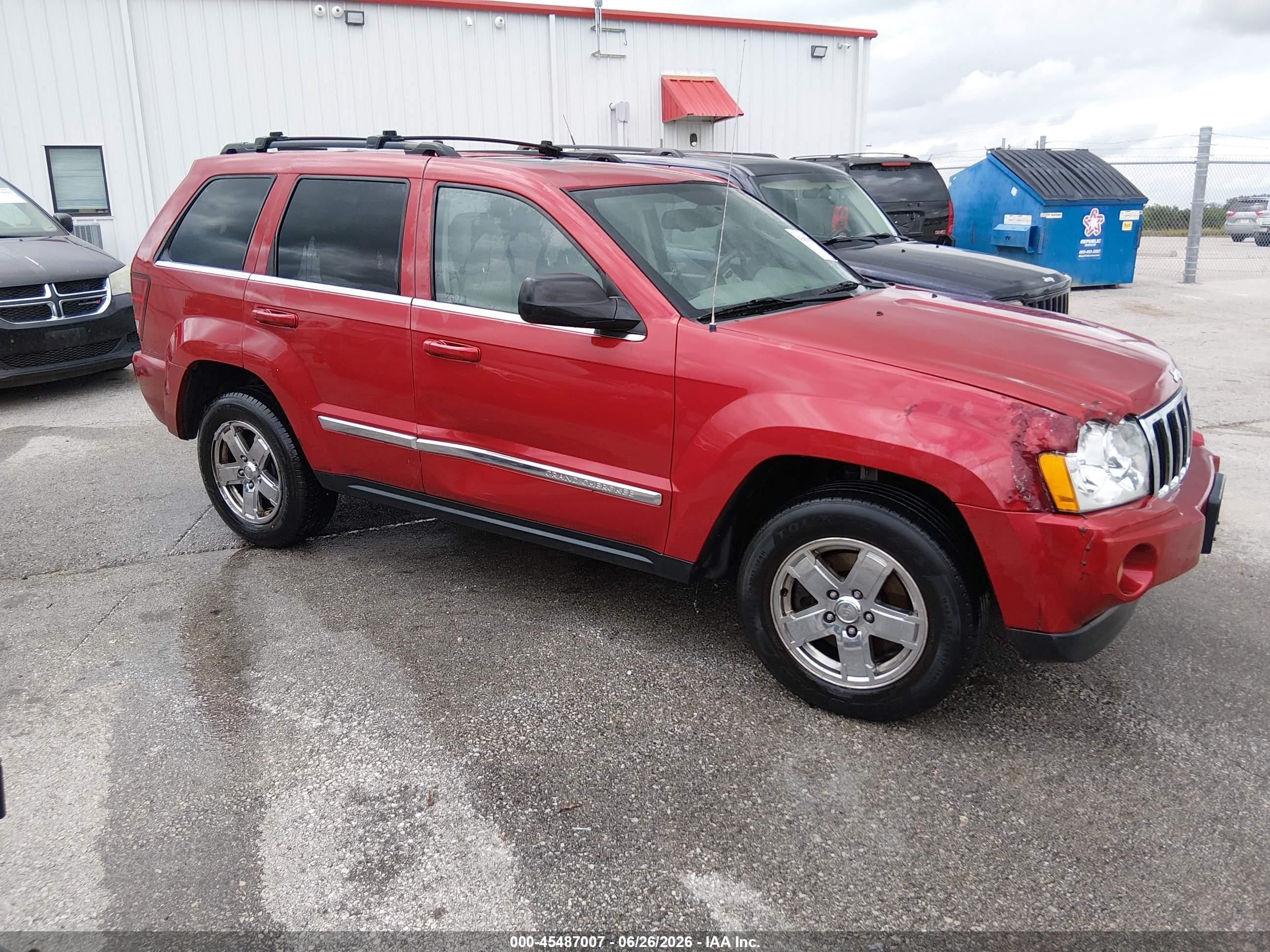 2006 Jeep Grand Cherokee Limited Red vin: 1J4HR58236C336335