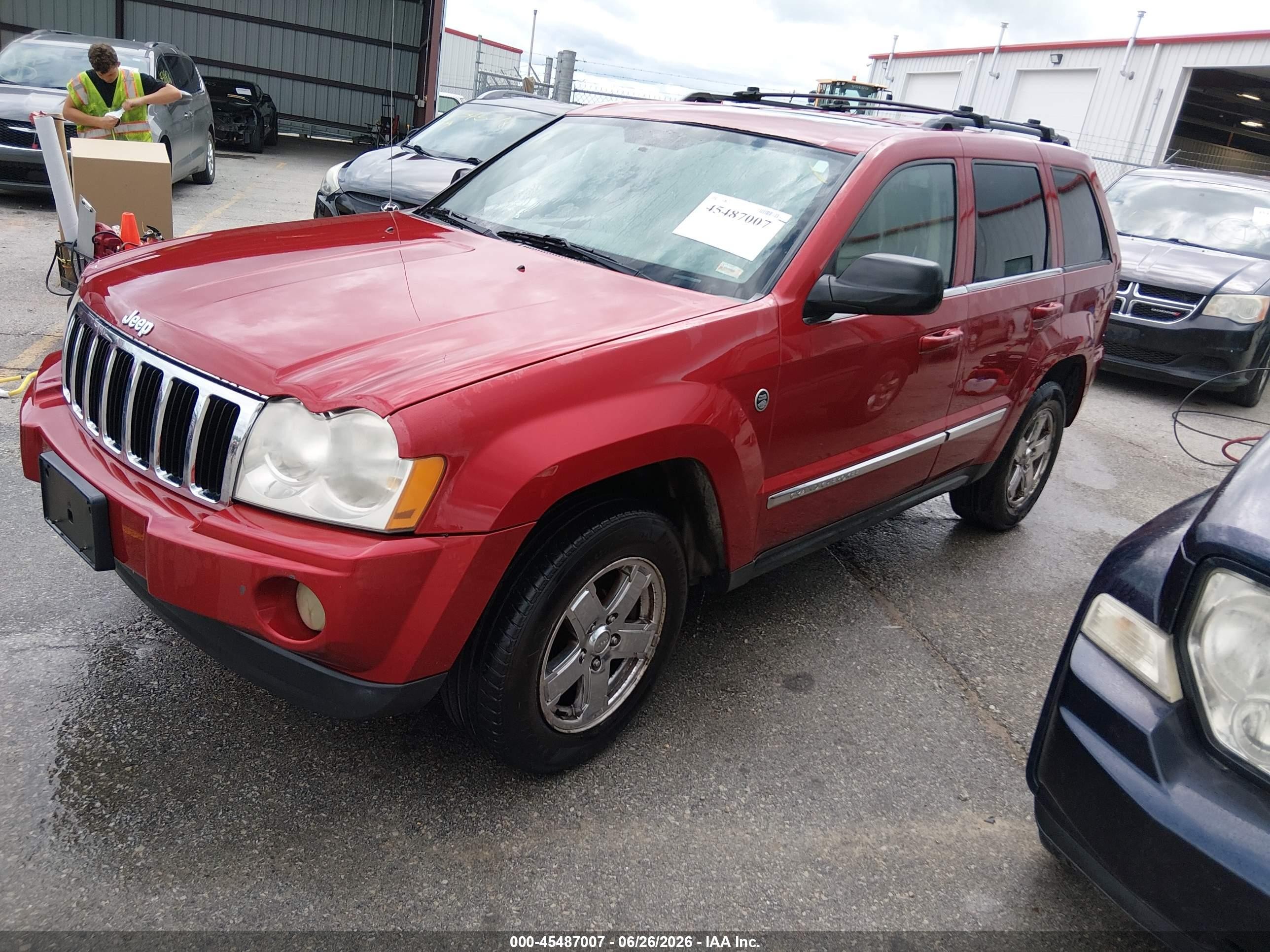 2006 Jeep Grand Cherokee Limited Red vin: 1J4HR58236C336335