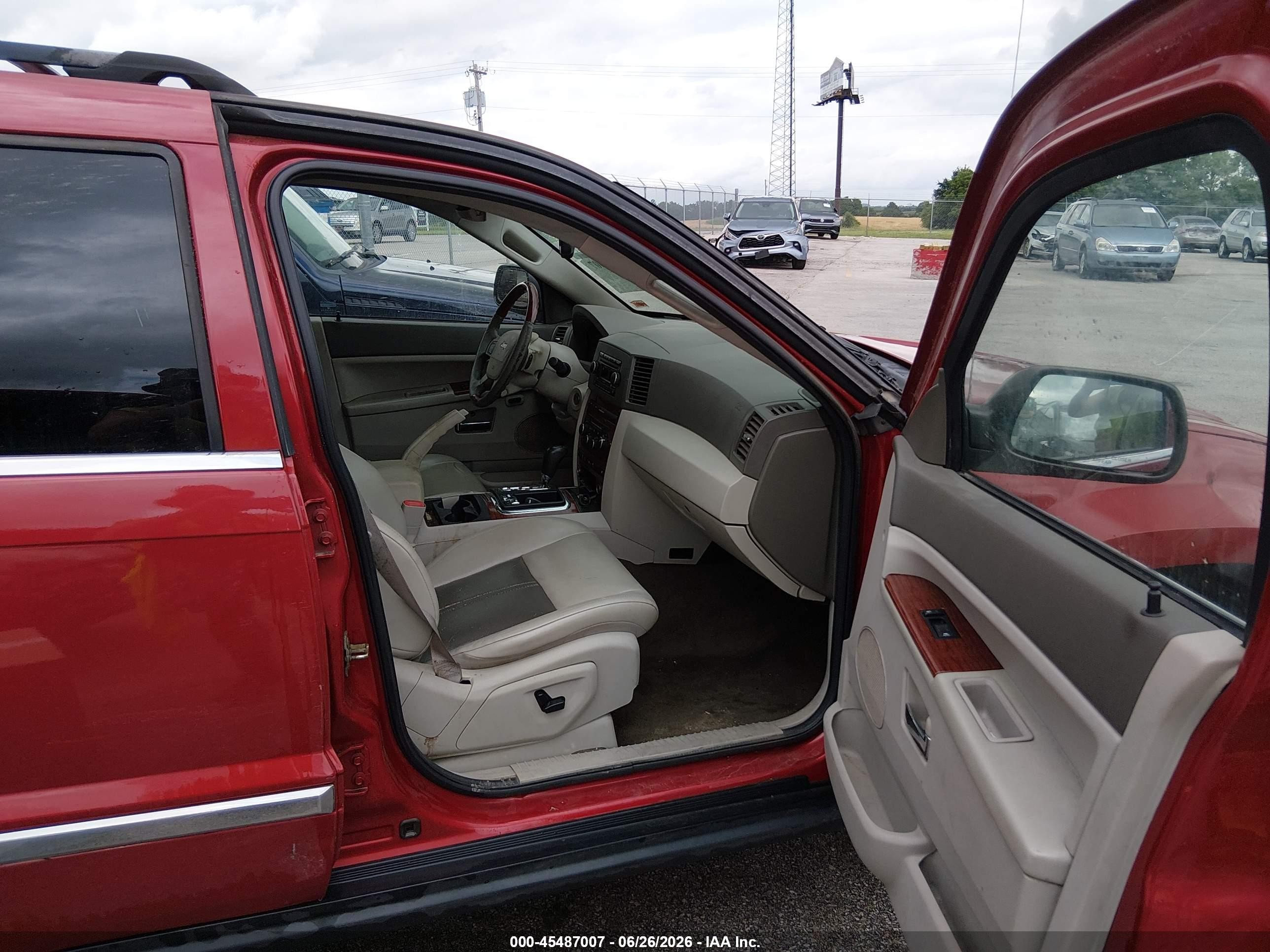 2006 Jeep Grand Cherokee Limited Red vin: 1J4HR58236C336335