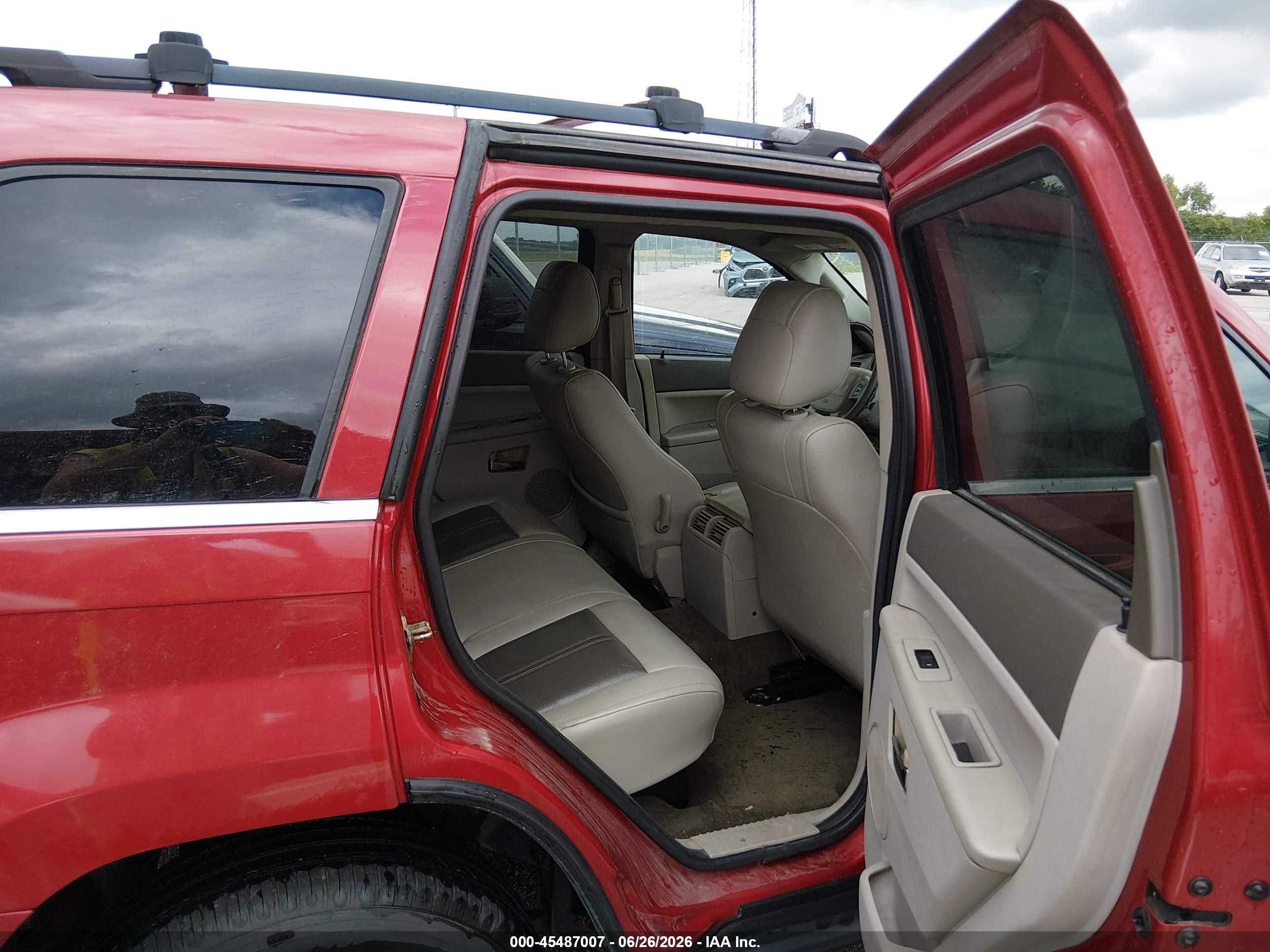 2006 Jeep Grand Cherokee Limited Red vin: 1J4HR58236C336335