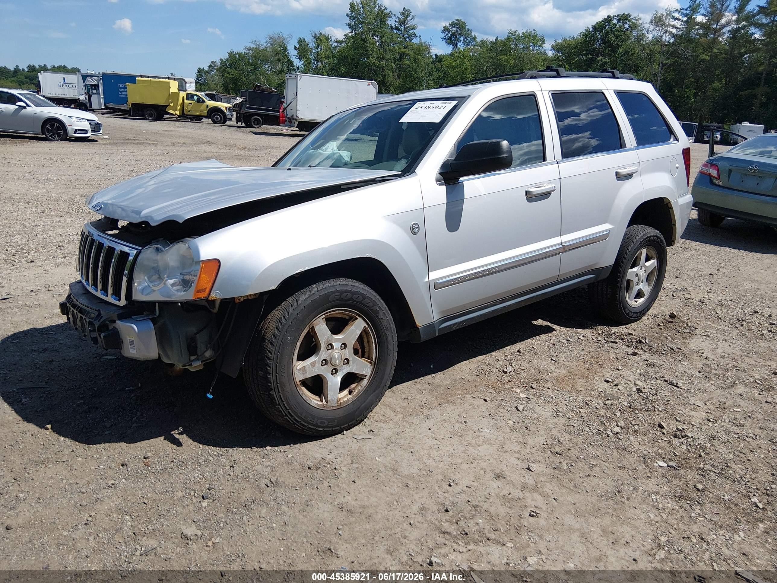 2006 Jeep Grand Cherokee Limited Silver vin: 1J4HR58246C362149