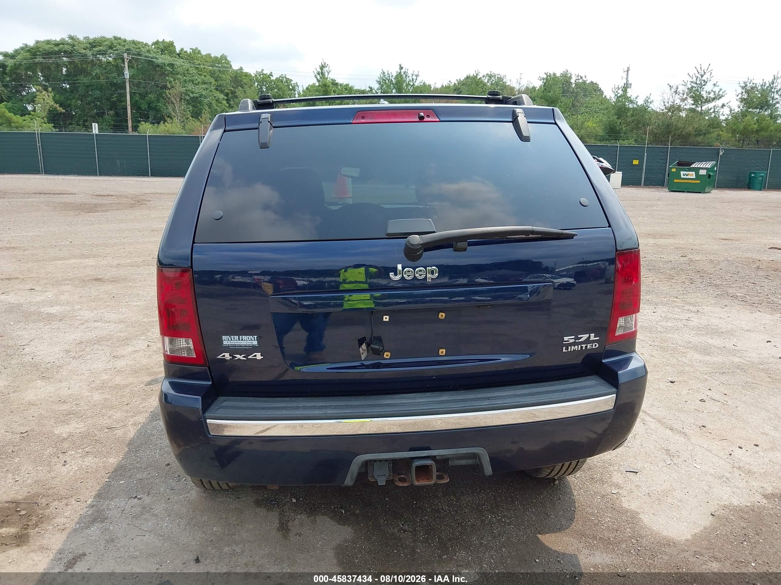 2005 Jeep Grand Cherokee Limited Dark Blue vin: 1J4HR58255C727730