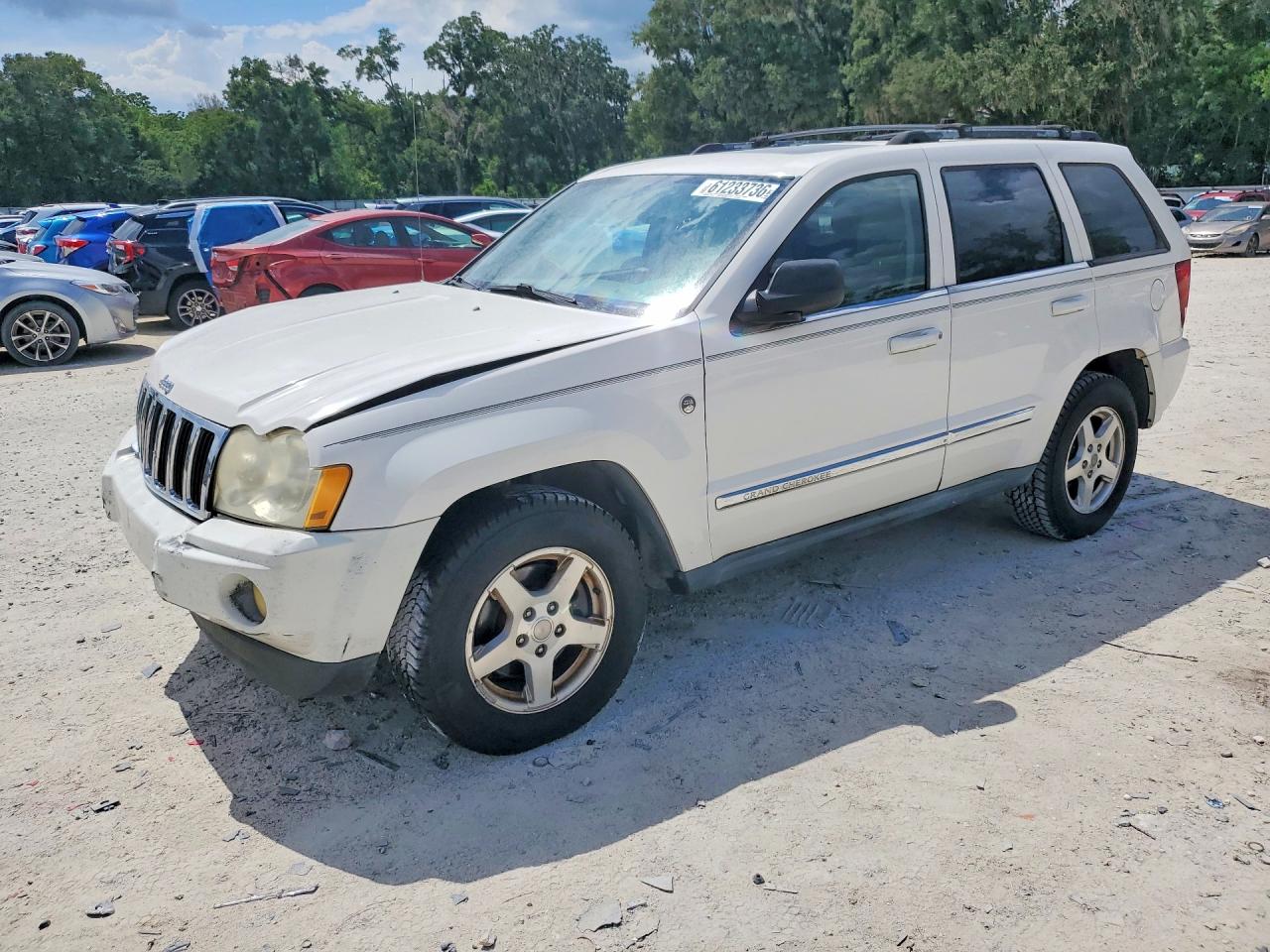2005 Jeep Grand Cherokee Limited White vin: 1J4HR58275C673329
