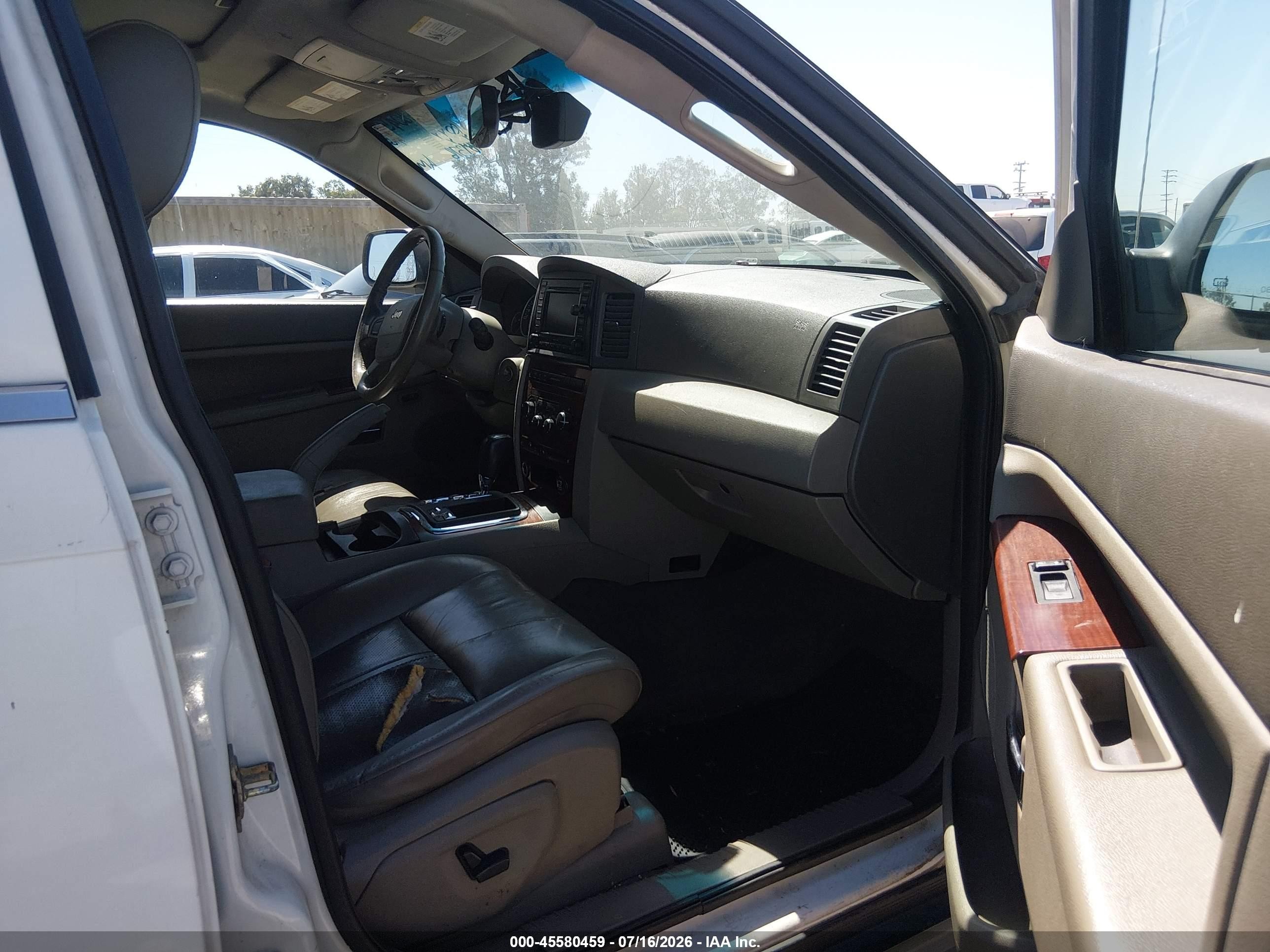 2005 Jeep Grand Cherokee Limited White vin: 1J4HR58295C522721