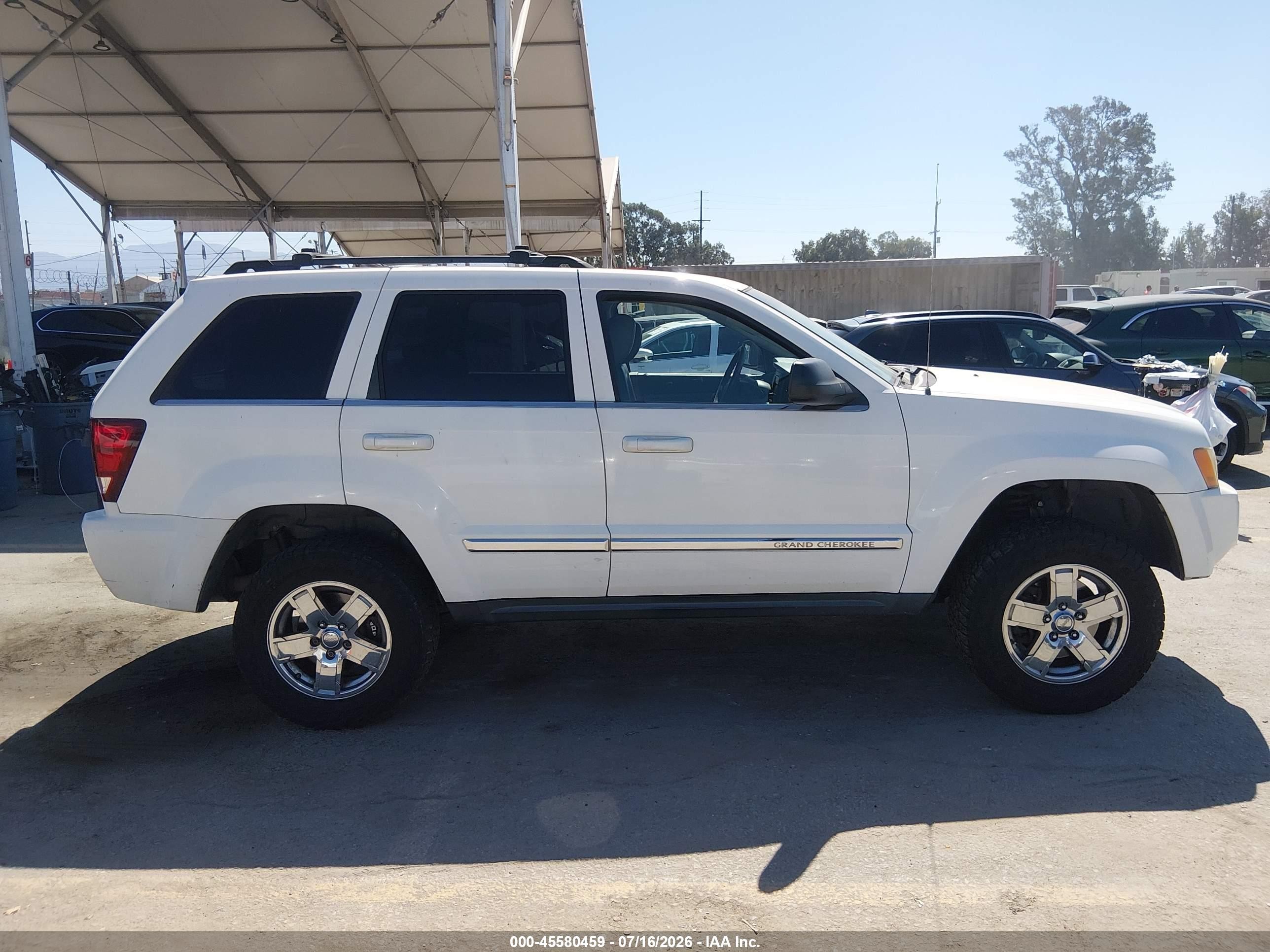 2005 Jeep Grand Cherokee Limited White vin: 1J4HR58295C522721