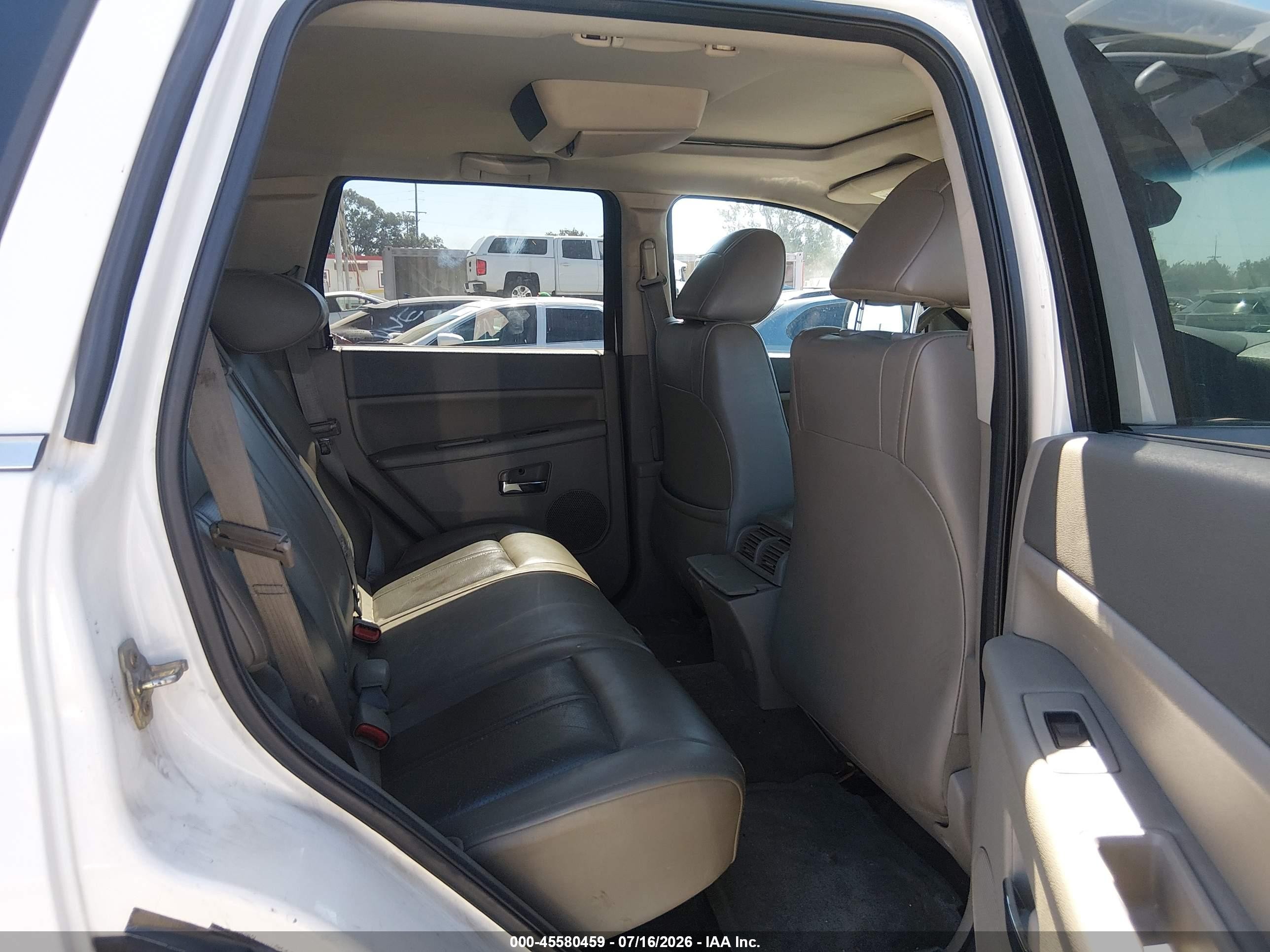 2005 Jeep Grand Cherokee Limited White vin: 1J4HR58295C522721