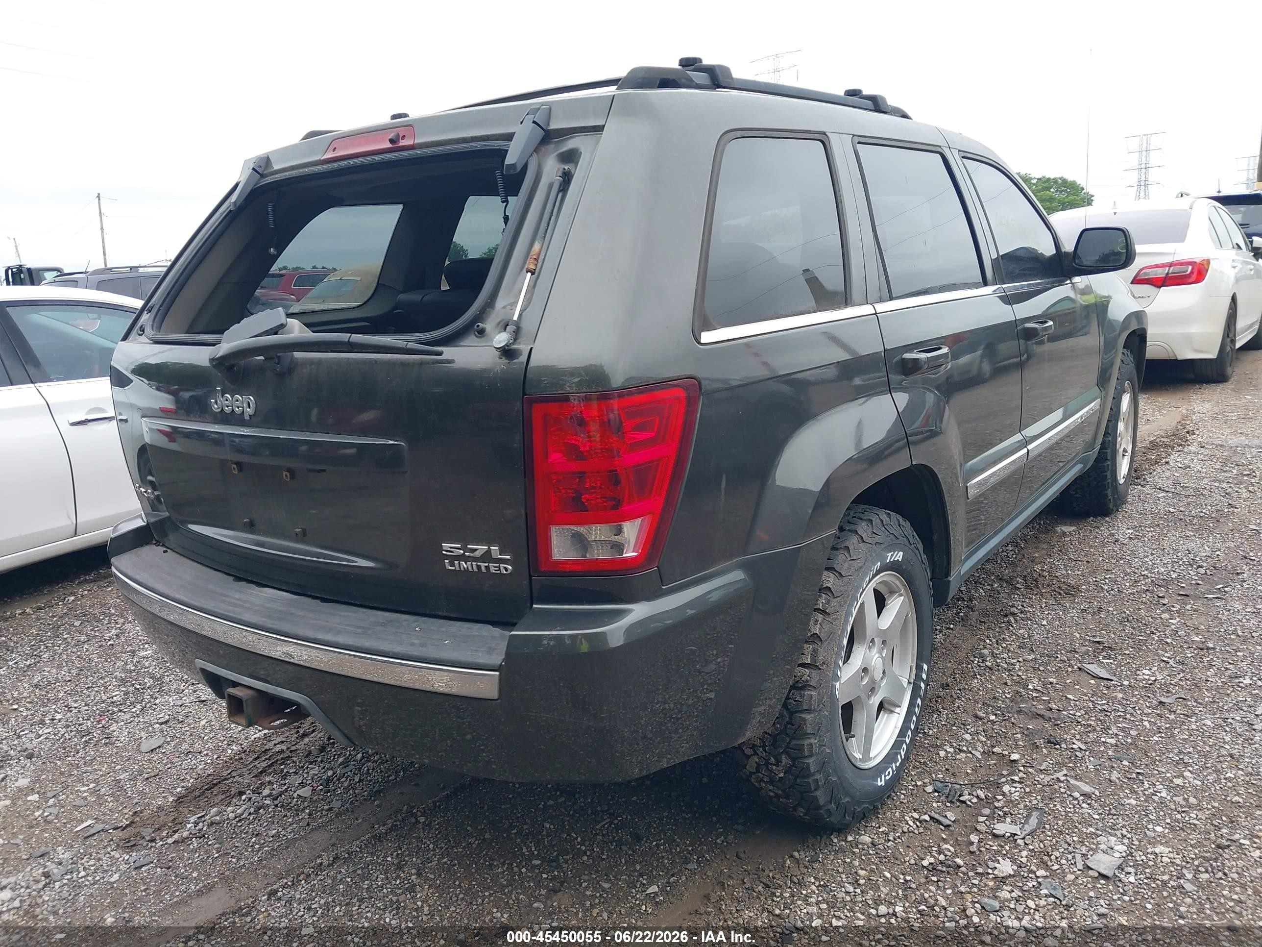 2005 Jeep Grand Cherokee Limited Серый vin: 1J4HR58295C551247