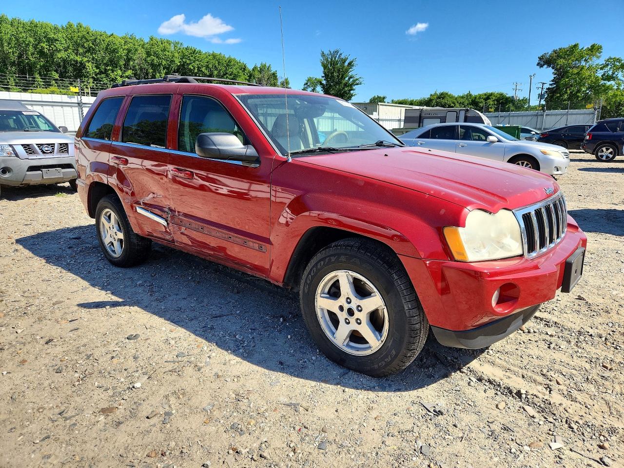 2005 Jeep Grand Cherokee Limited Red vin: 1J4HR58295C651901