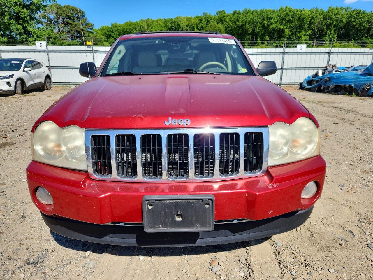 2005 Jeep Grand Cherokee Limited Red vin: 1J4HR58295C651901