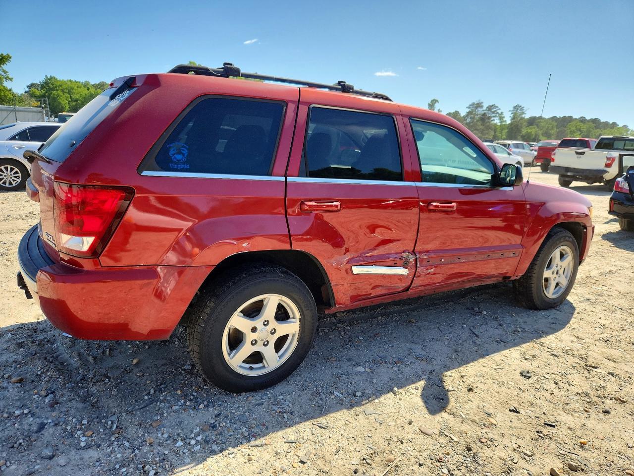 2005 Jeep Grand Cherokee Limited Red vin: 1J4HR58295C651901
