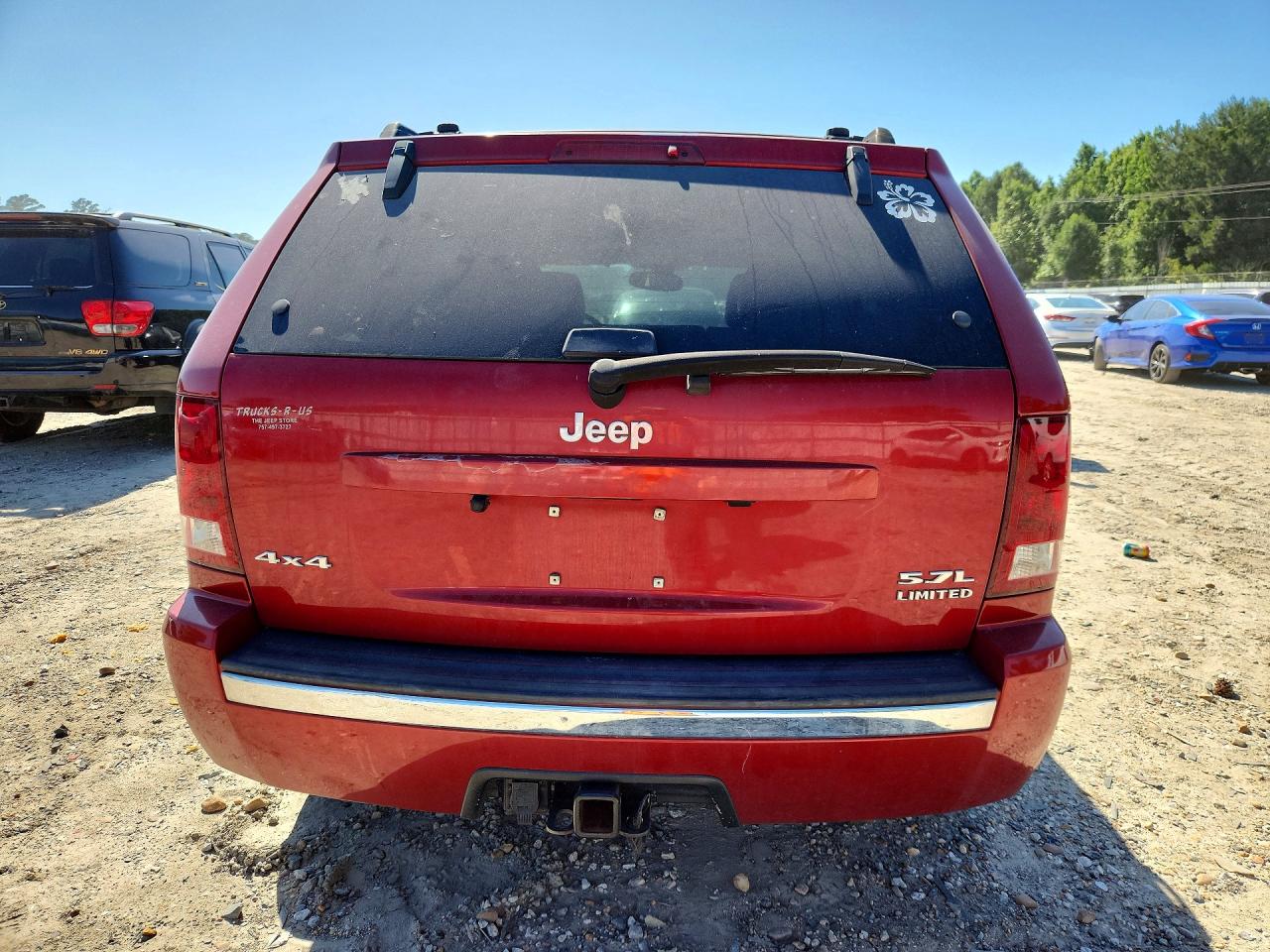2005 Jeep Grand Cherokee Limited Red vin: 1J4HR58295C651901
