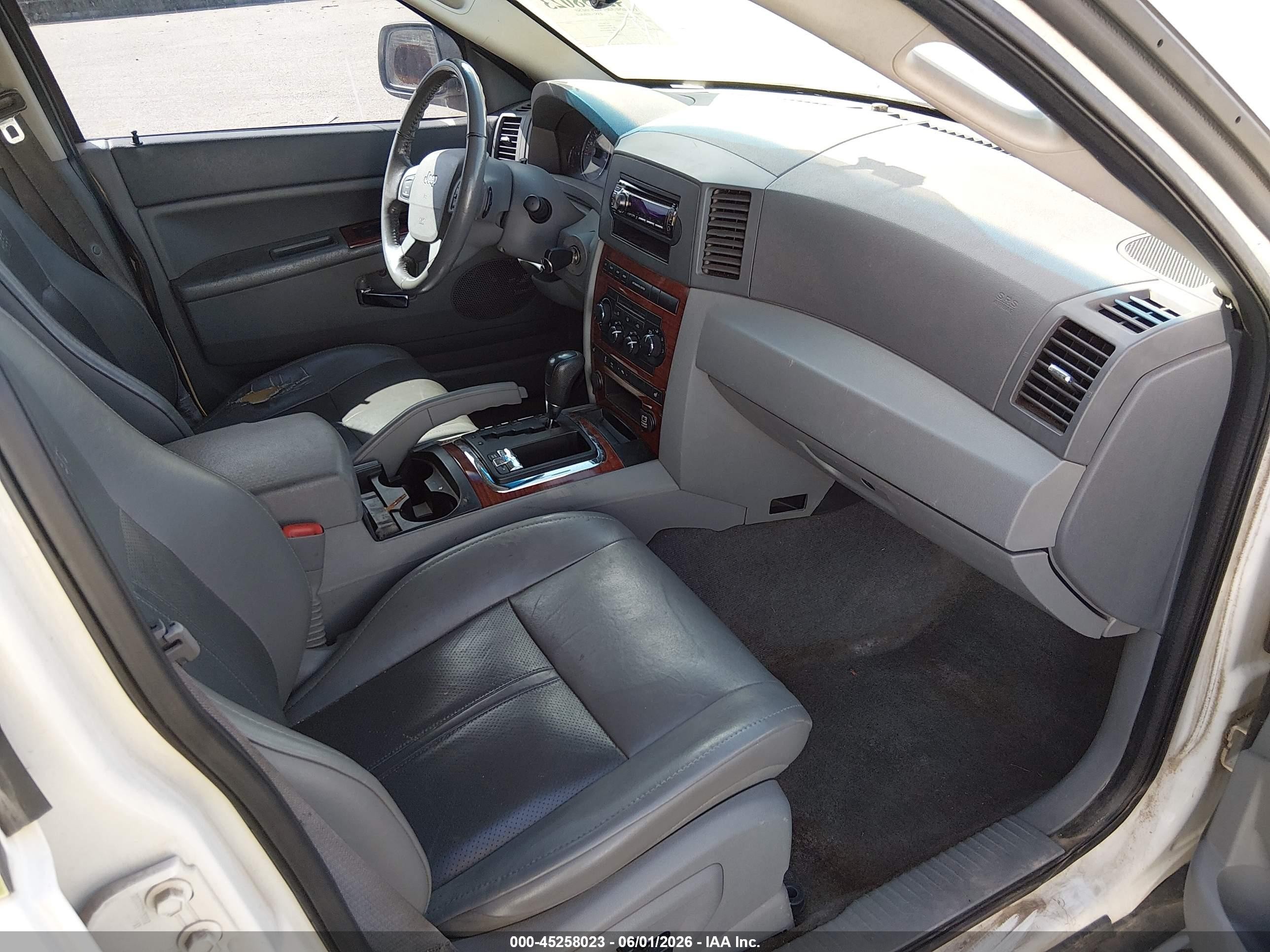 2005 Jeep Grand Cherokee Limited White vin: 1J4HR58N45C535032