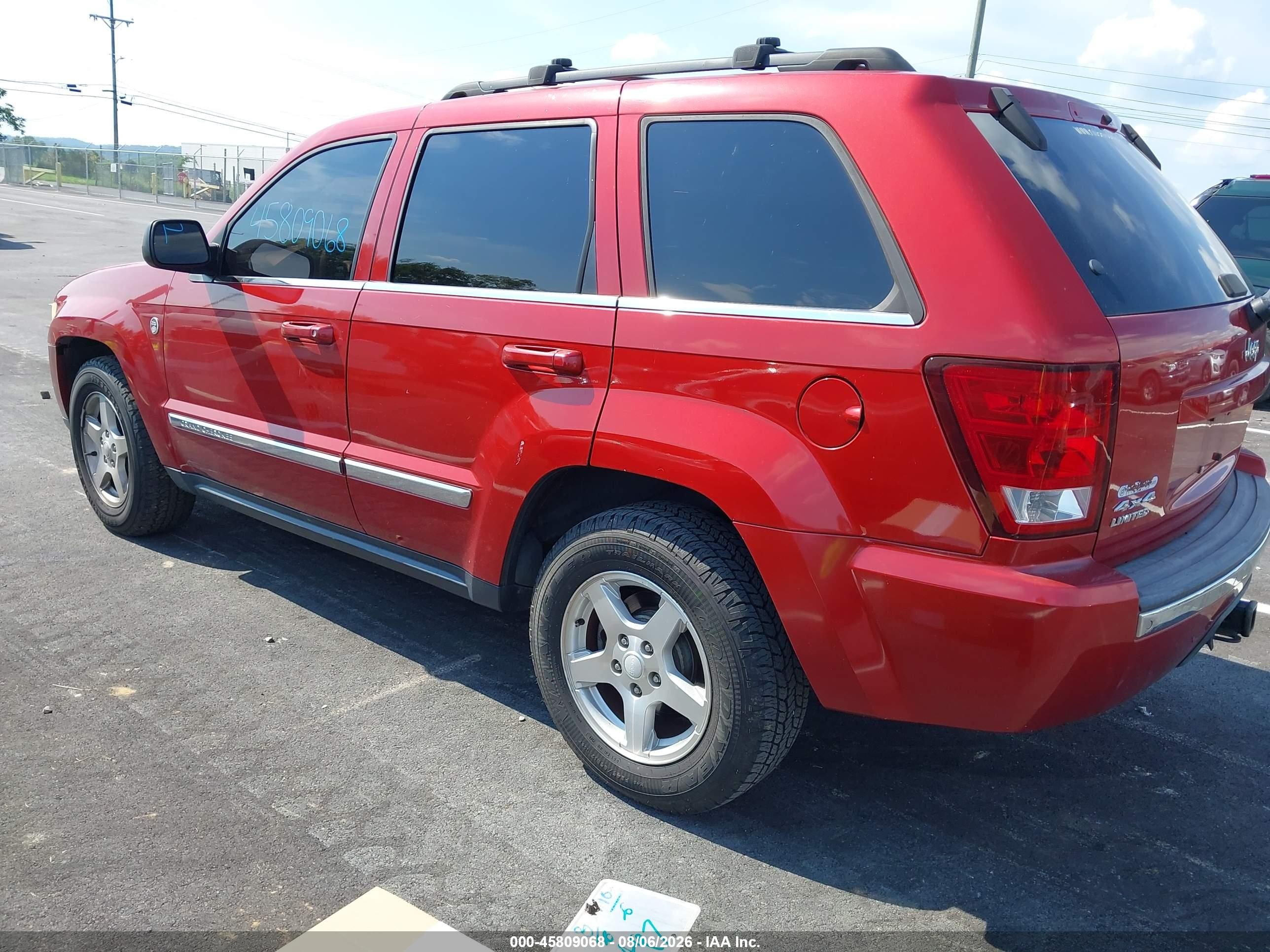 2006 Jeep Grand Cherokee Limited Red vin: 1J4HR58N56C295264