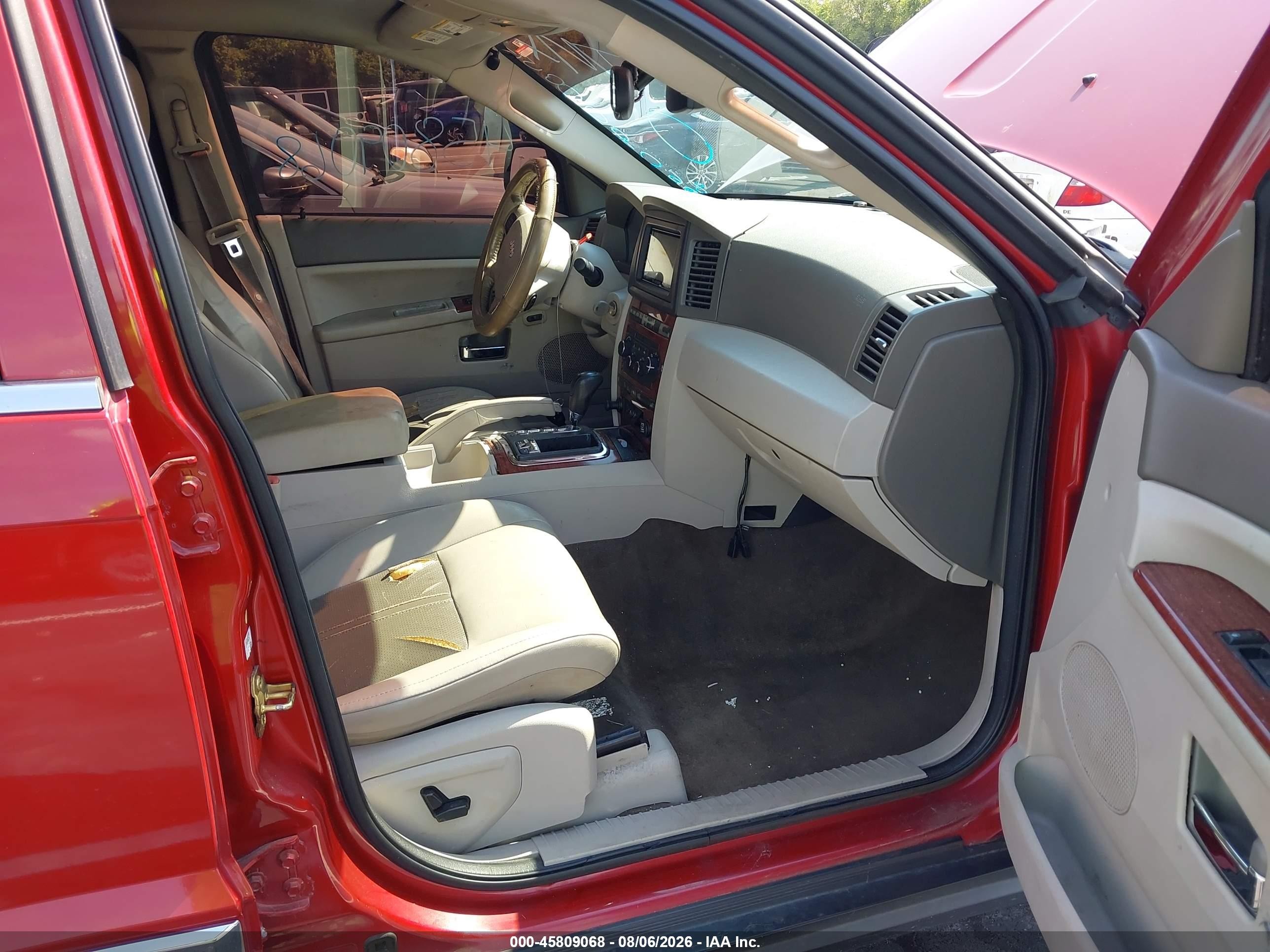 2006 Jeep Grand Cherokee Limited Red vin: 1J4HR58N56C295264
