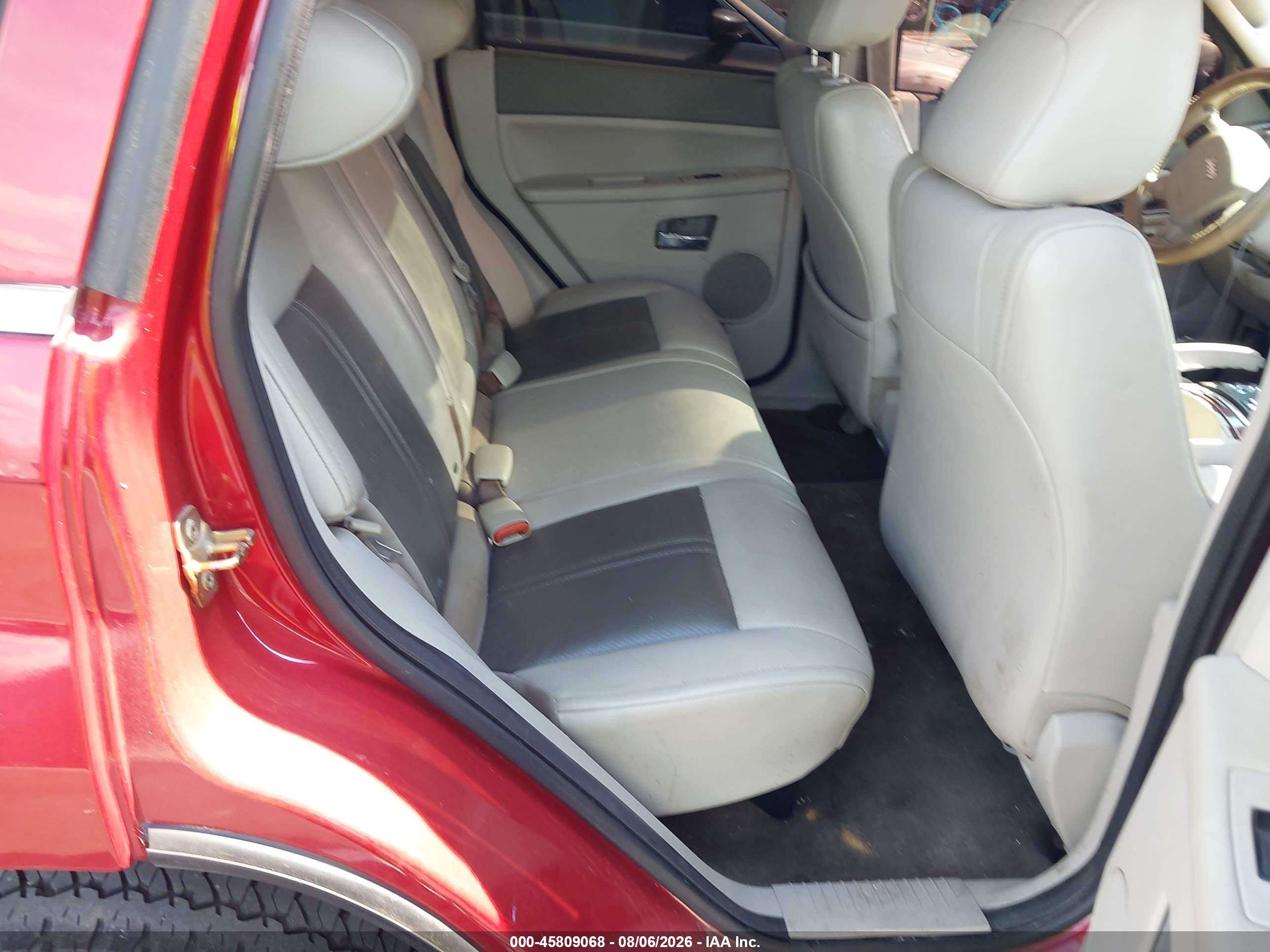 2006 Jeep Grand Cherokee Limited Red vin: 1J4HR58N56C295264