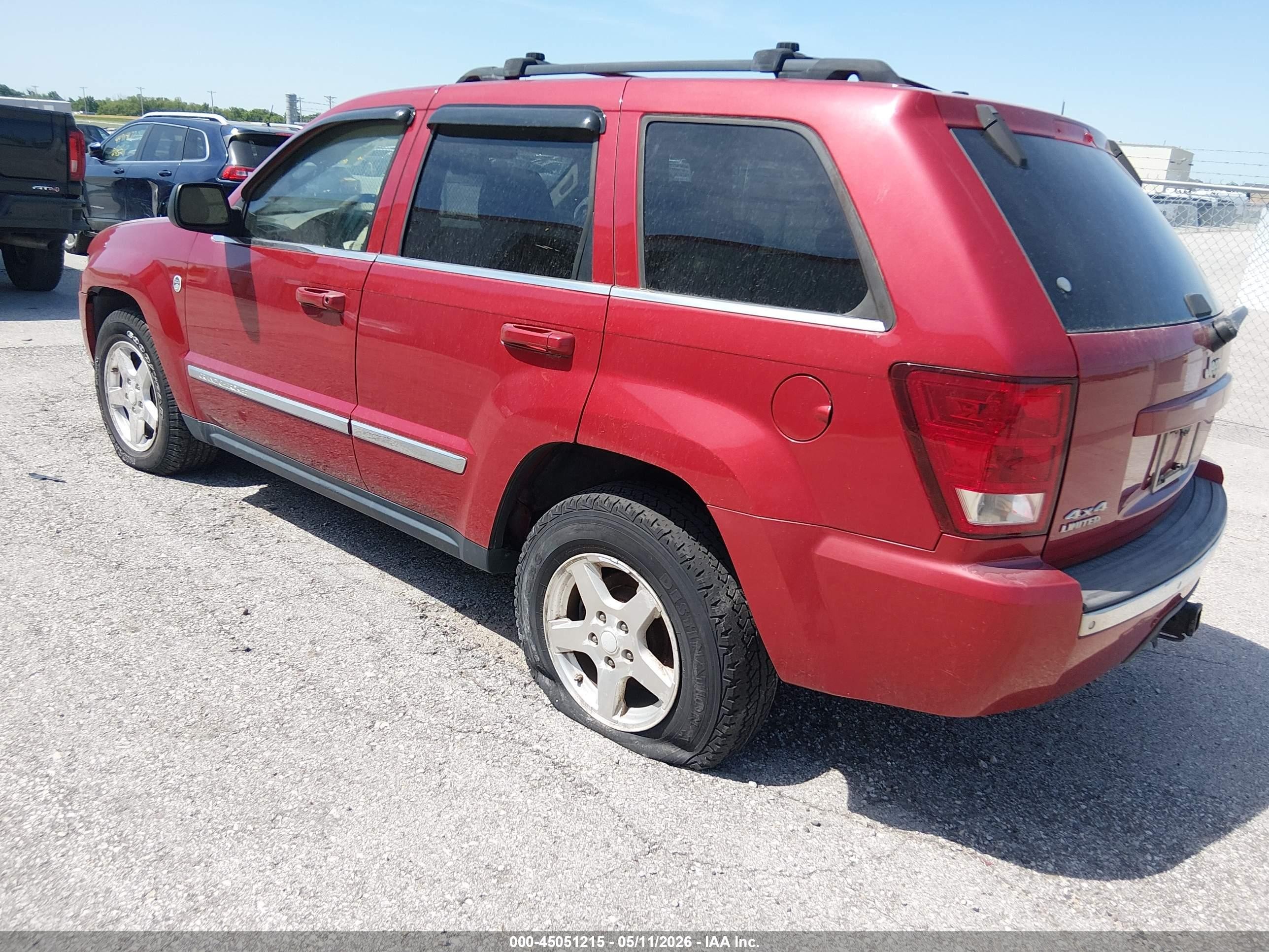 2006 Jeep Grand Cherokee Limited Red vin: 1J4HR58N56C320146