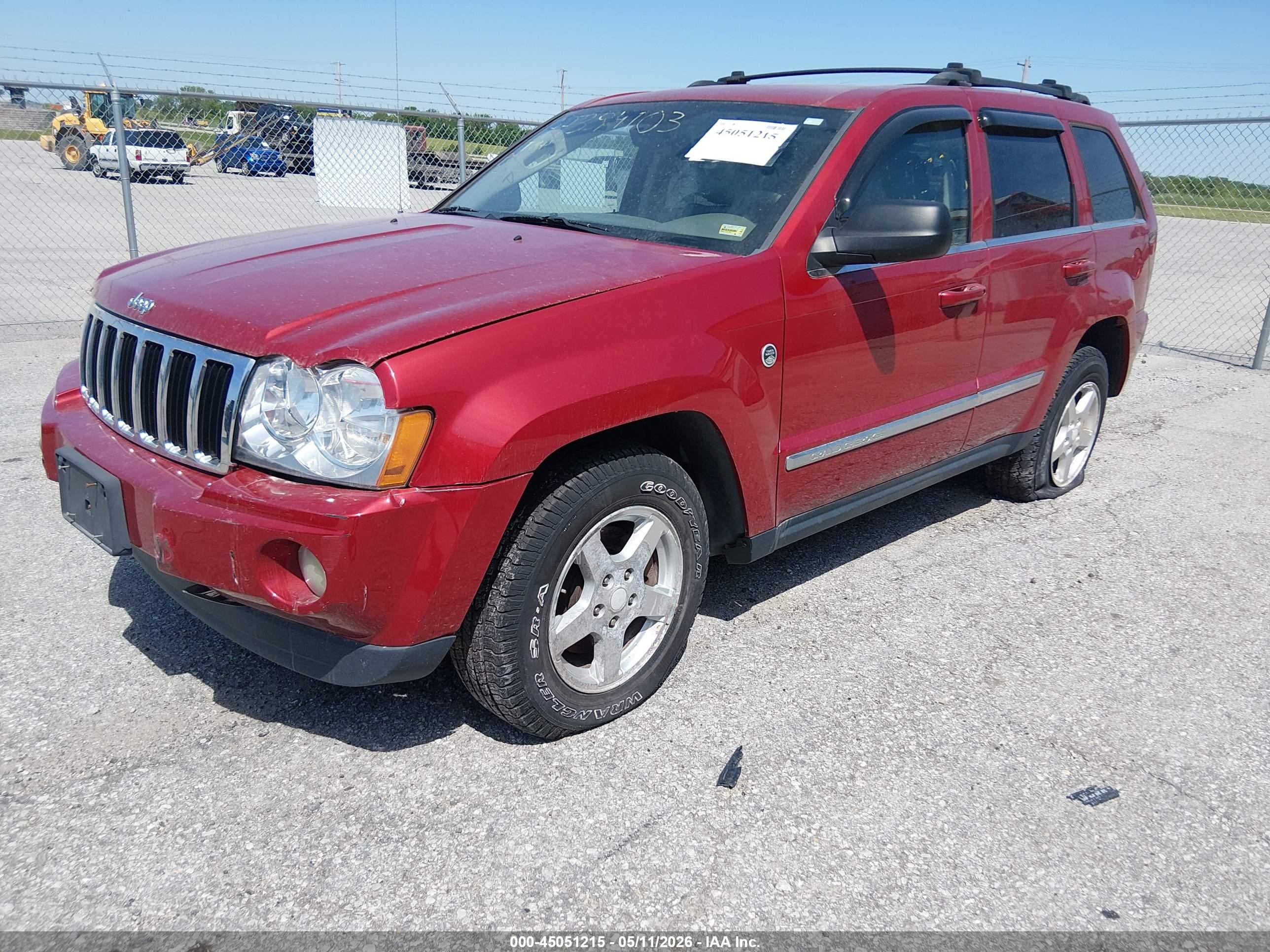 2006 Jeep Grand Cherokee Limited Red vin: 1J4HR58N56C320146