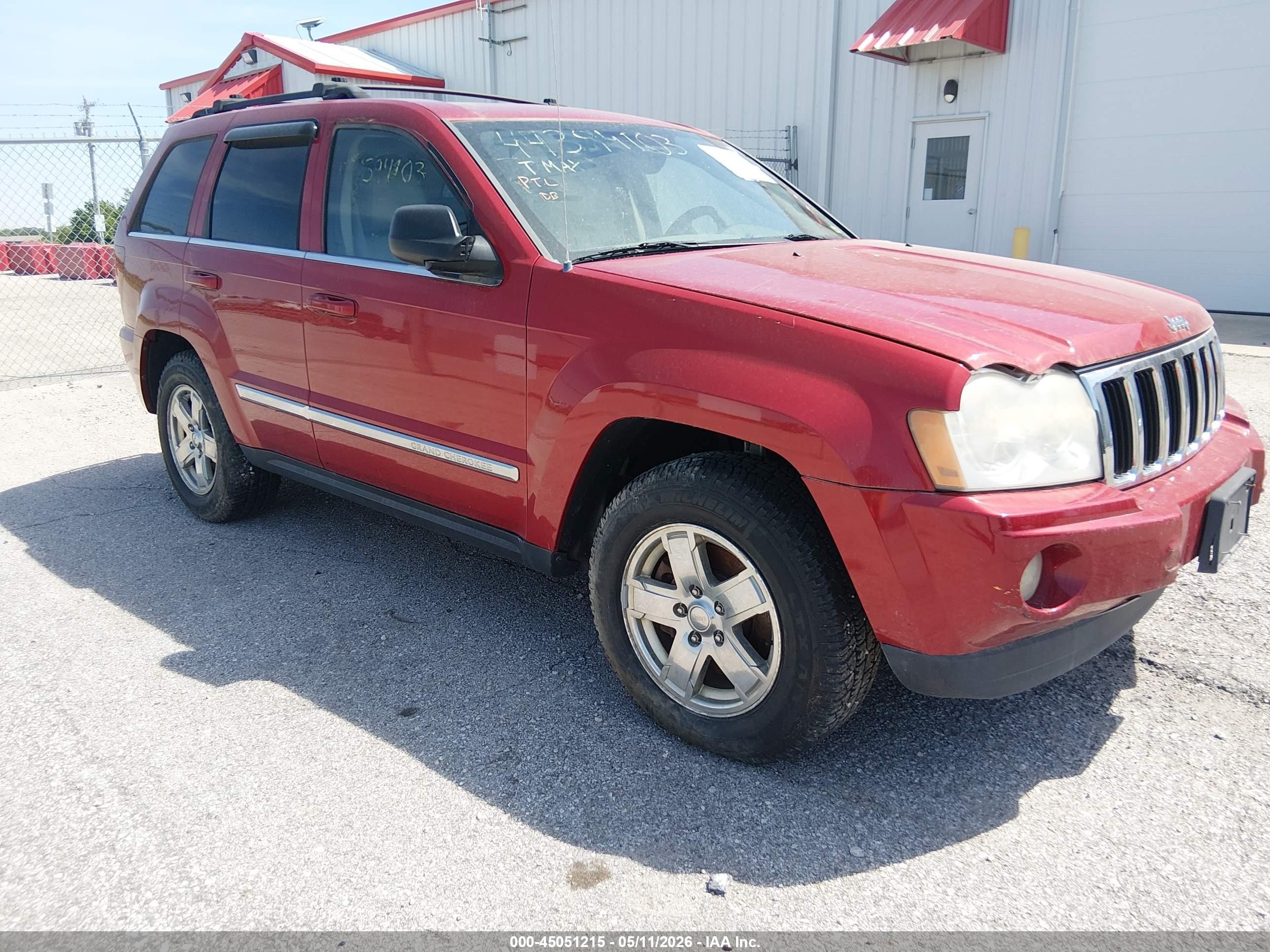 2006 Jeep Grand Cherokee Limited Red vin: 1J4HR58N56C320146