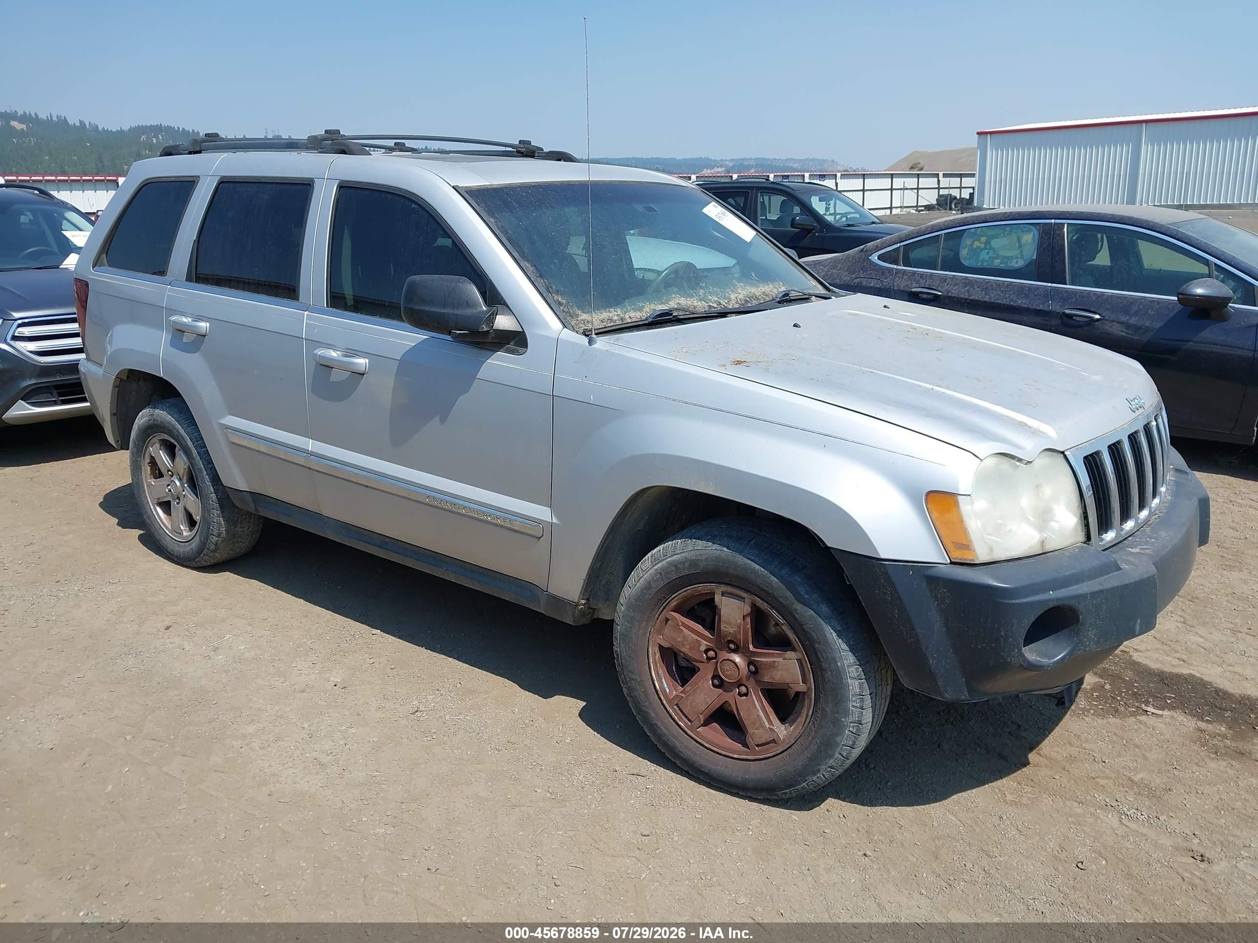 2005 Jeep Grand Cherokee Limited Silver vin: 1J4HR58N65C547330