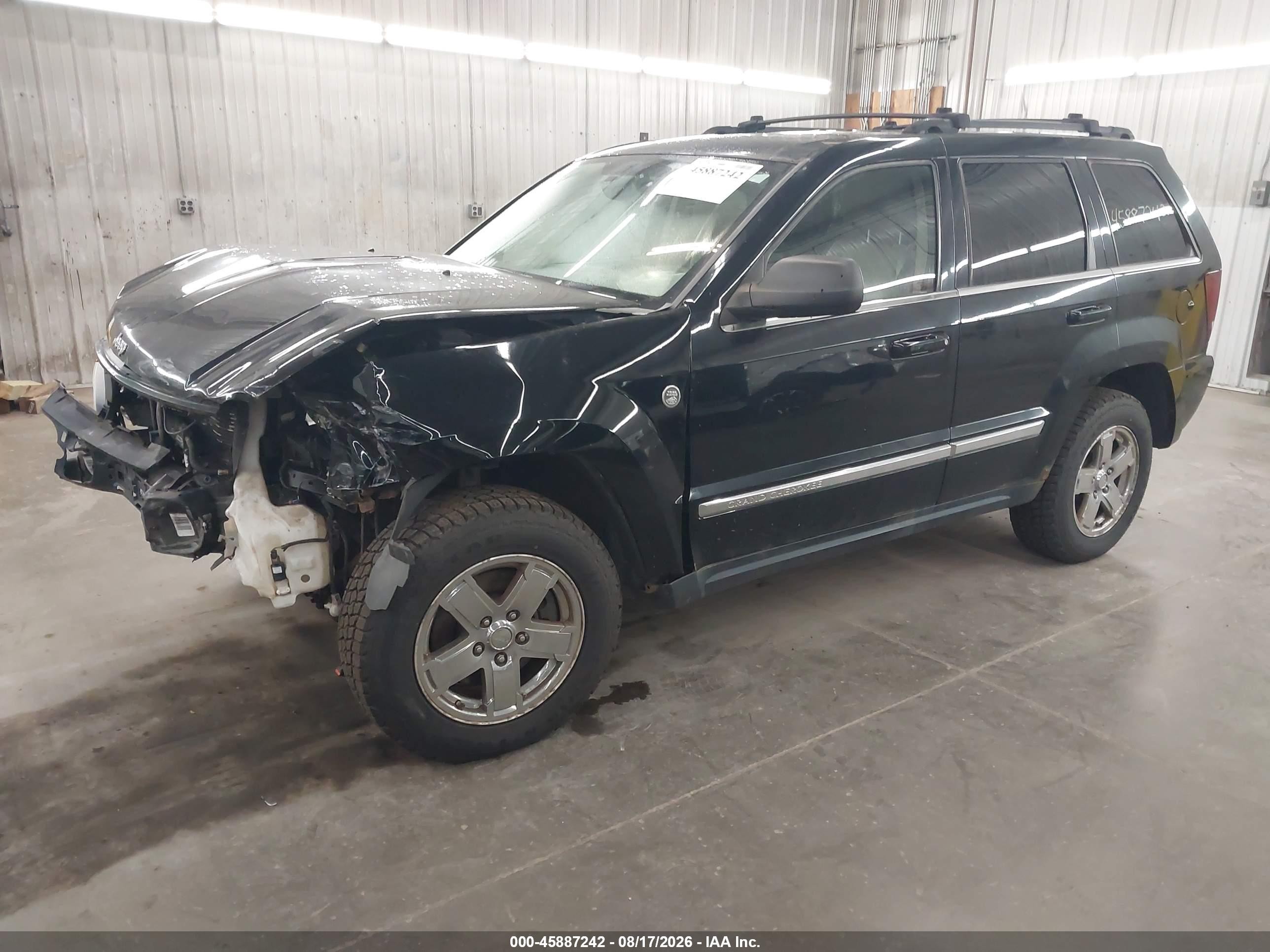 2005 Jeep Grand Cherokee Limited Black vin: 1J4HR58N65C731389