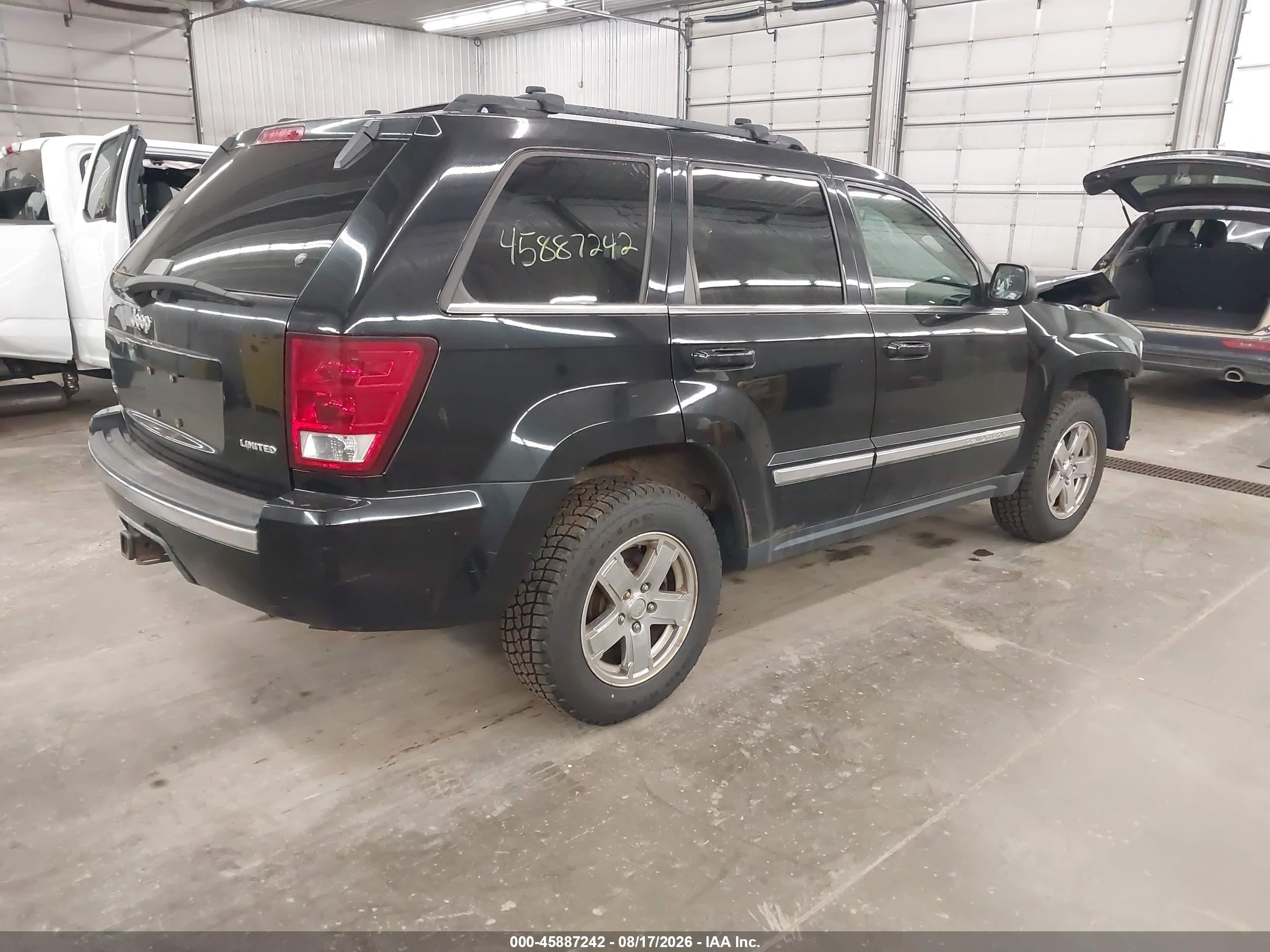 2005 Jeep Grand Cherokee Limited Black vin: 1J4HR58N65C731389