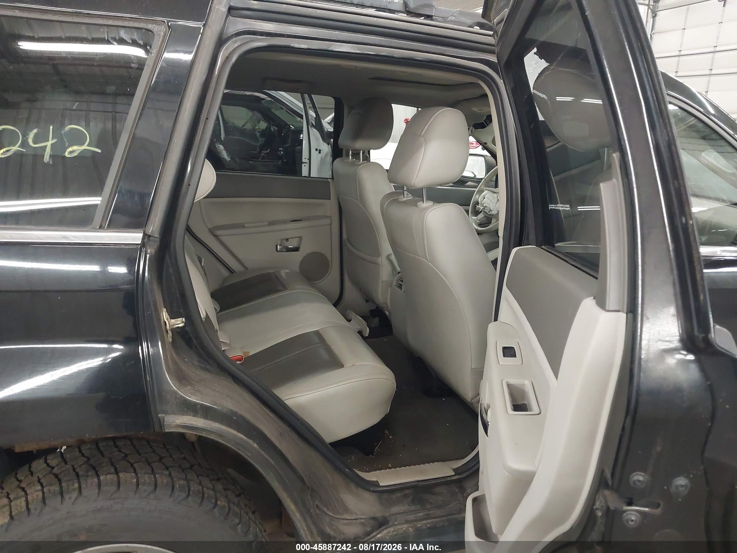 2005 Jeep Grand Cherokee Limited Black vin: 1J4HR58N65C731389