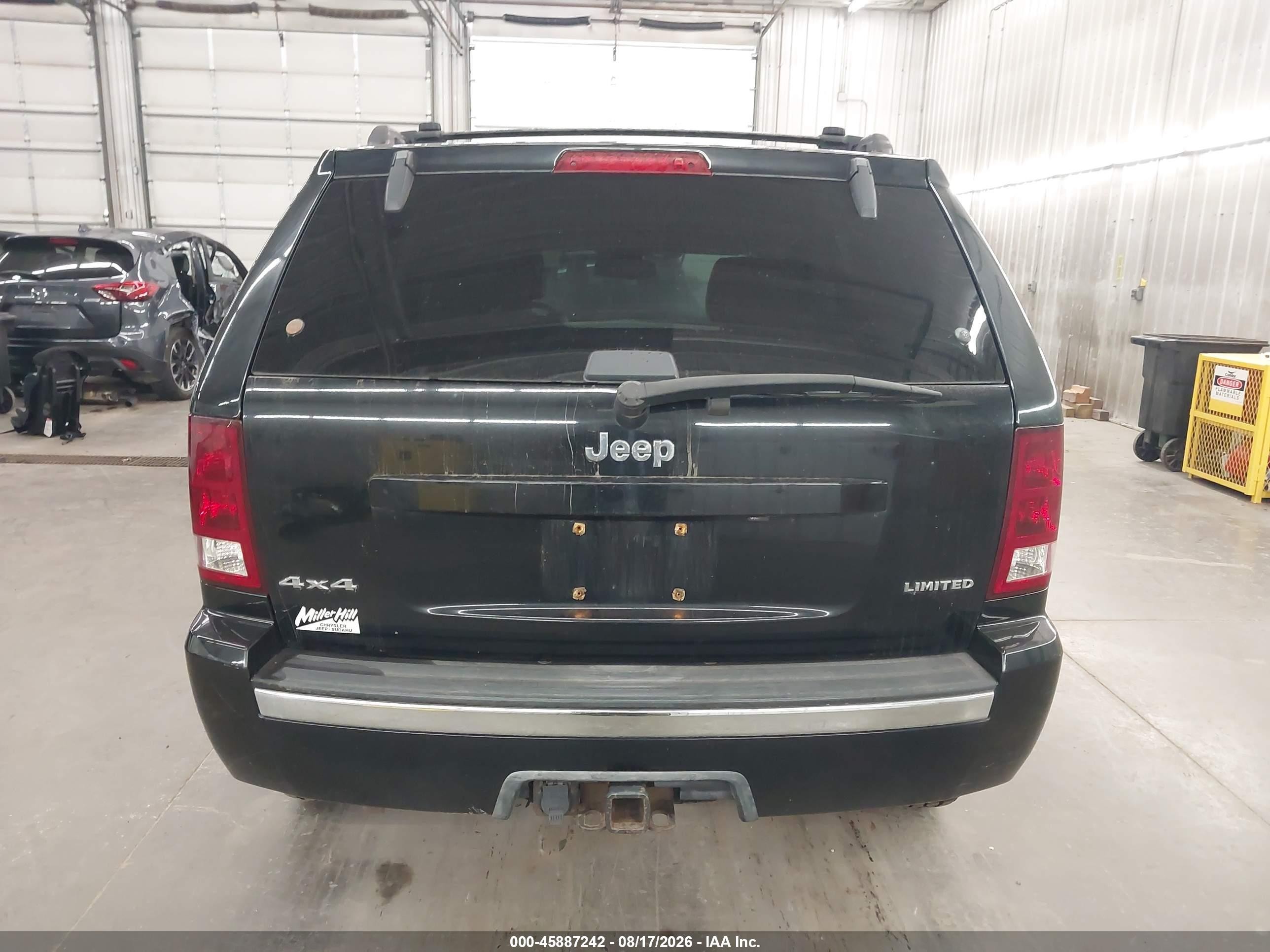 2005 Jeep Grand Cherokee Limited Black vin: 1J4HR58N65C731389