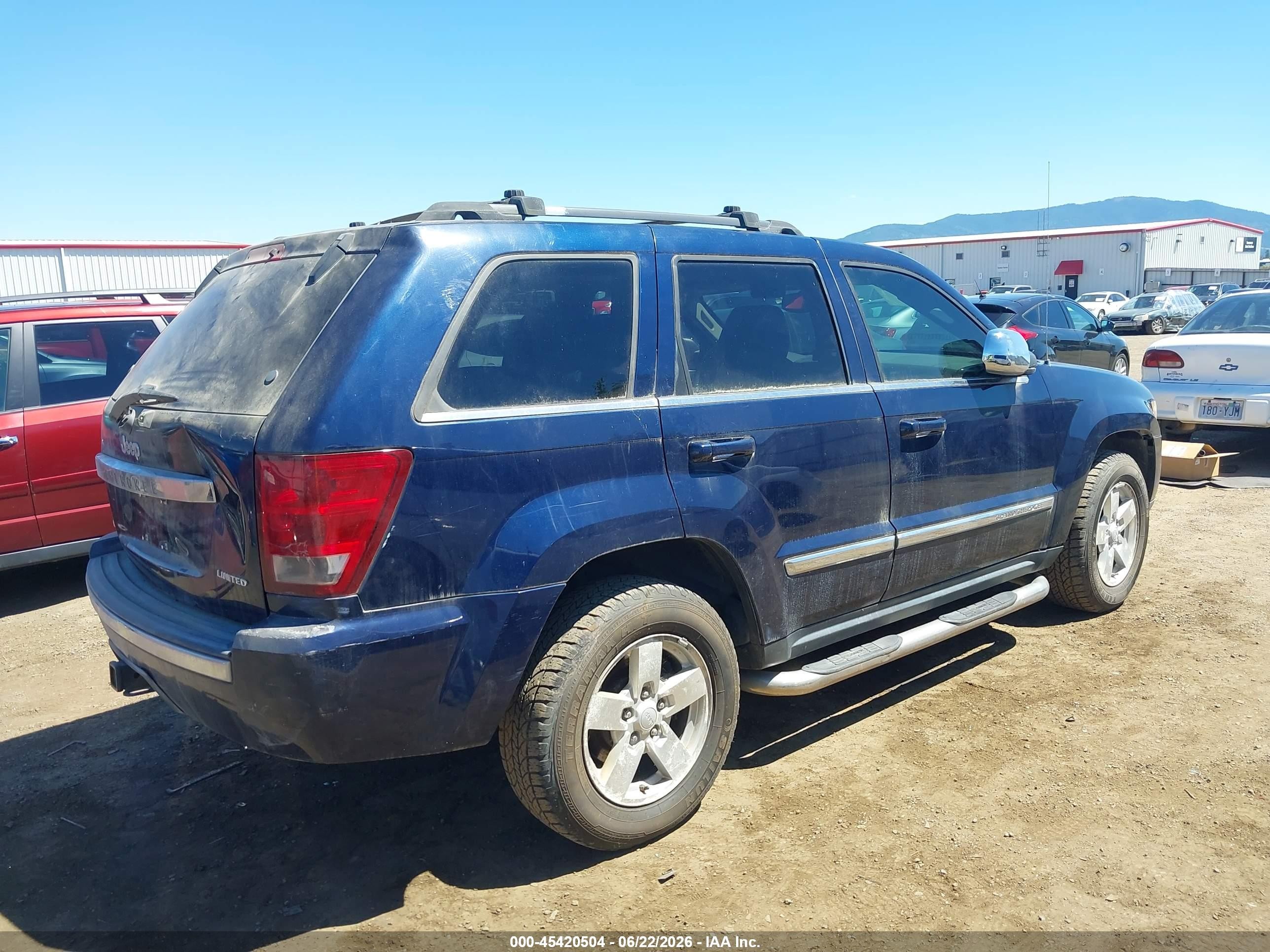 2005 Jeep Grand Cherokee Limited Blue vin: 1J4HR58N85C628913