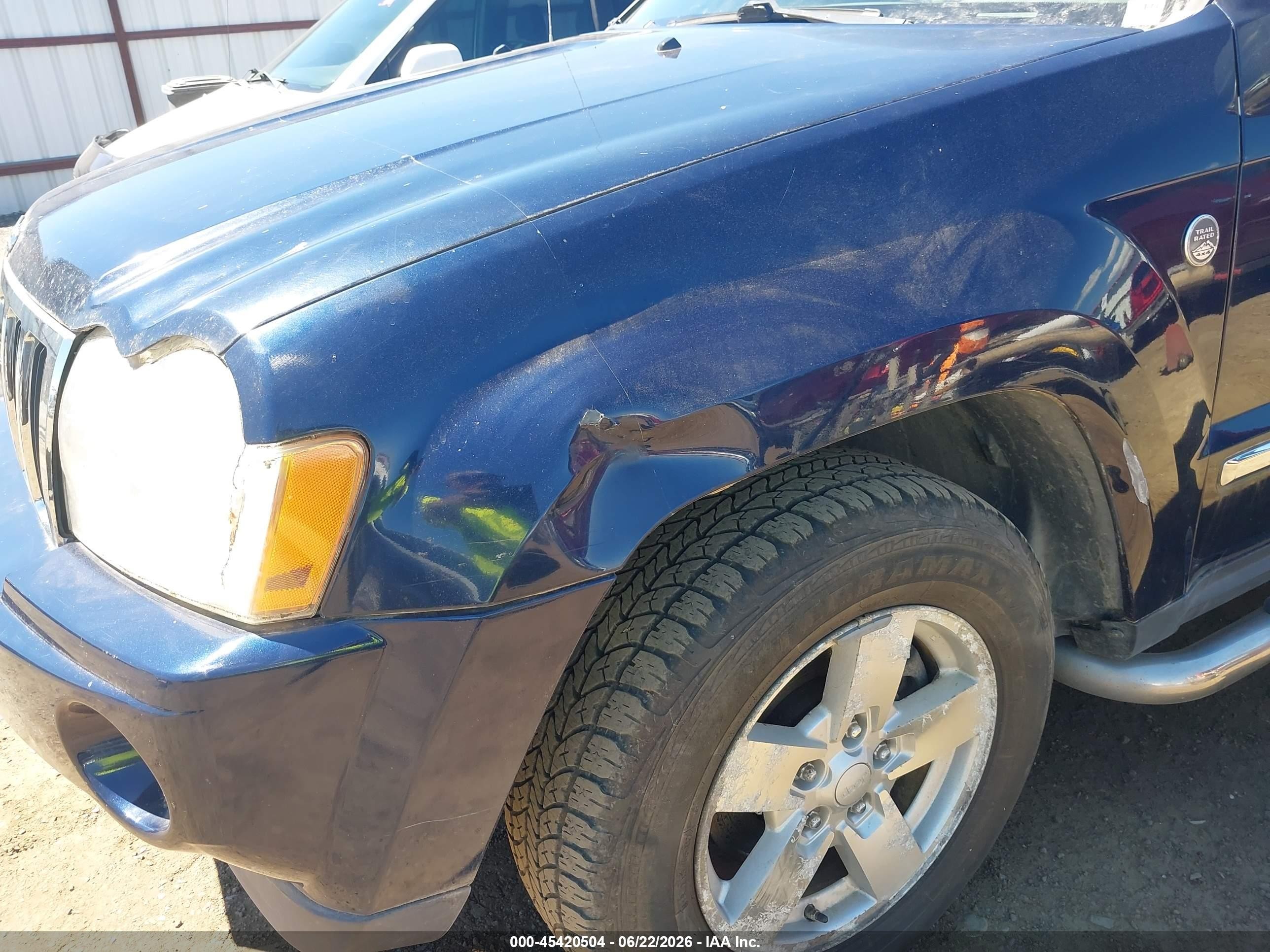 2005 Jeep Grand Cherokee Limited Blue vin: 1J4HR58N85C628913