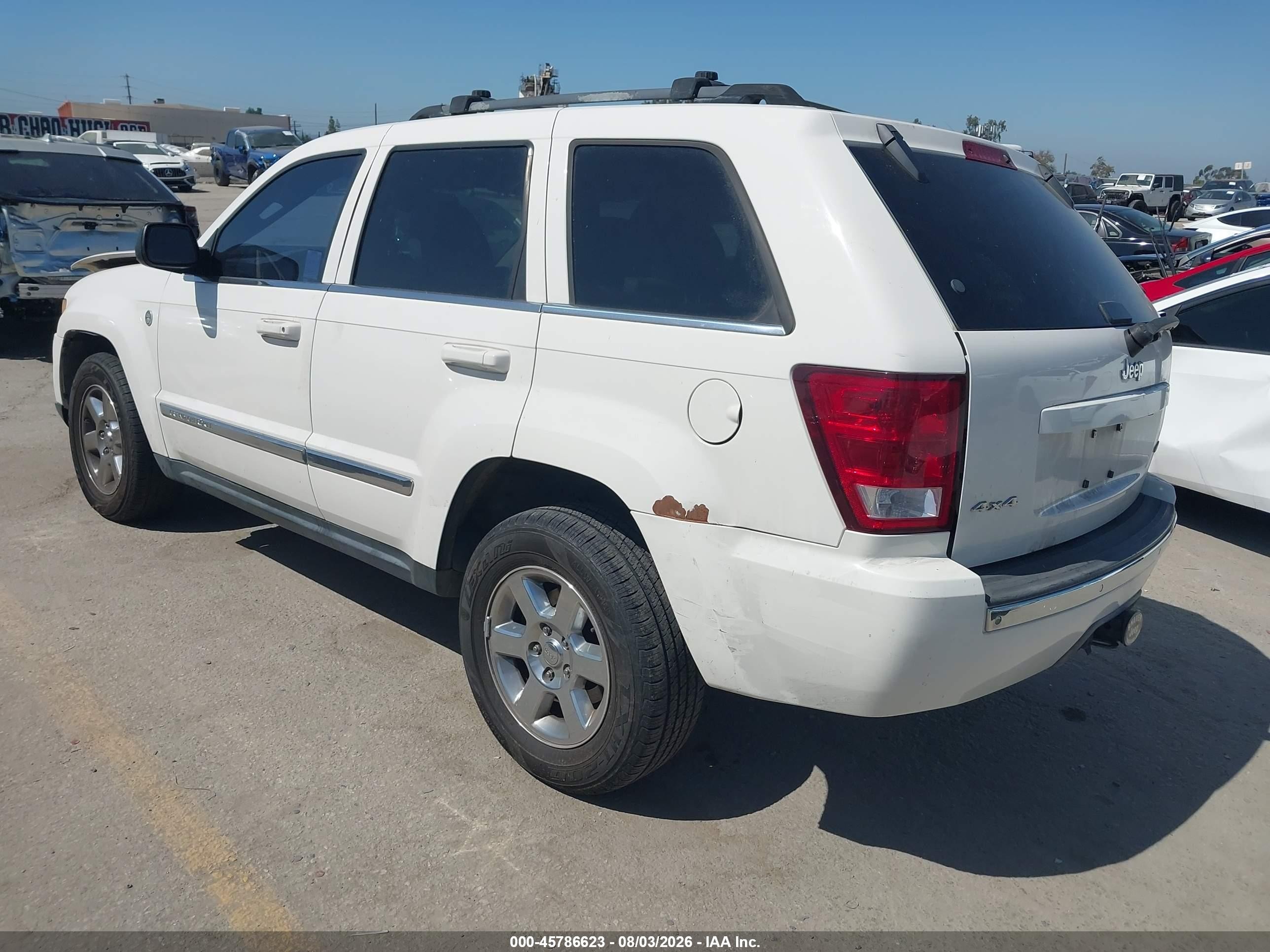 2005 Jeep Grand Cherokee Limited White vin: 1J4HR58N95C678526