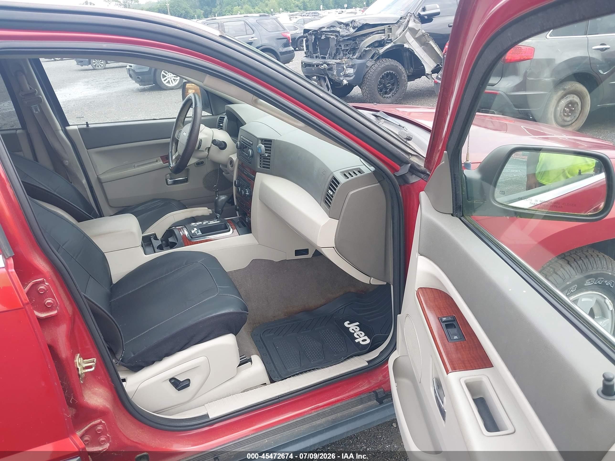 2006 Jeep Grand Cherokee Limited Red vin: 1J4HR58N96C102226