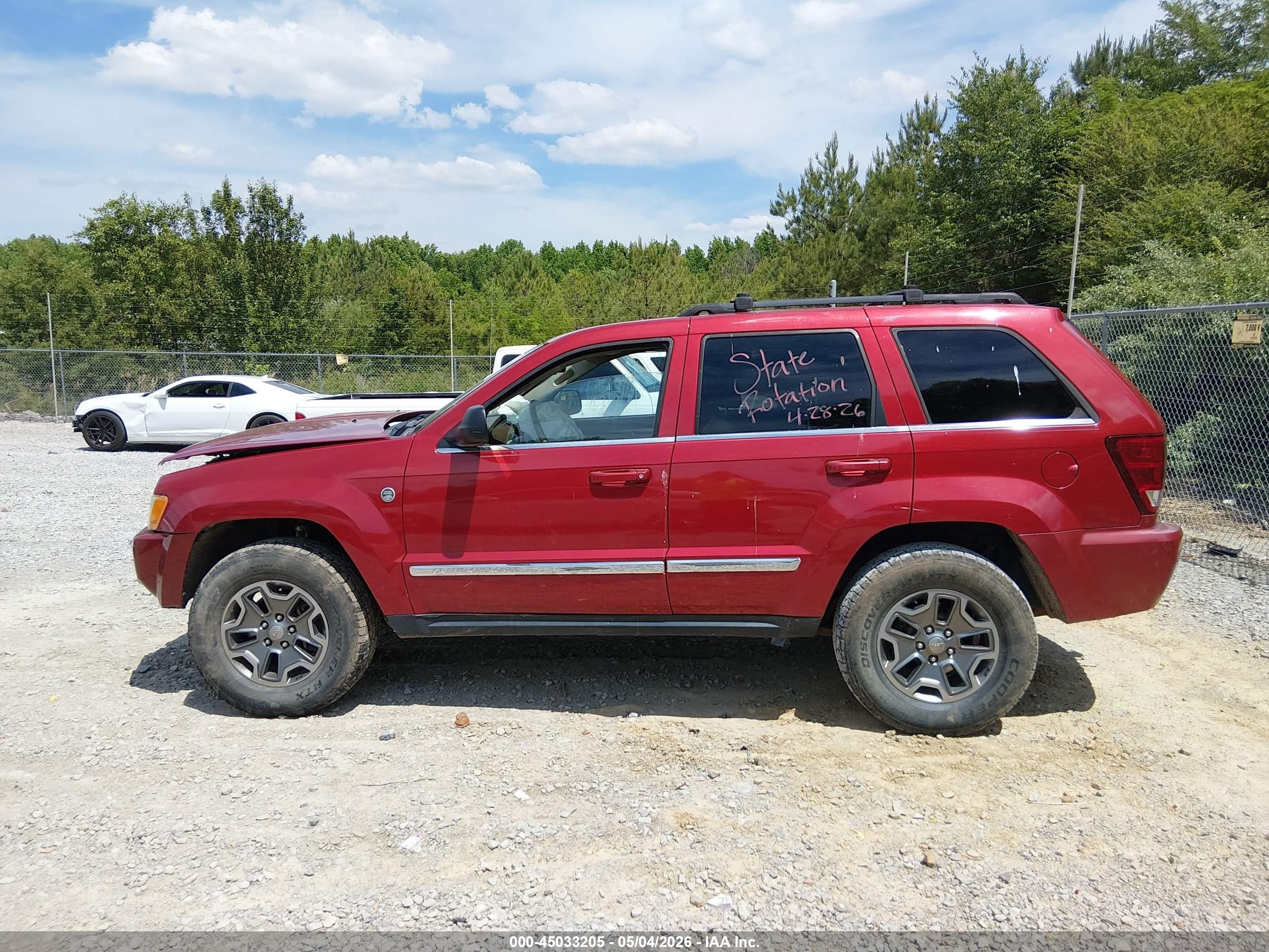 2006 Jeep Grand Cherokee Limited Red vin: 1J4HR58N96C298975