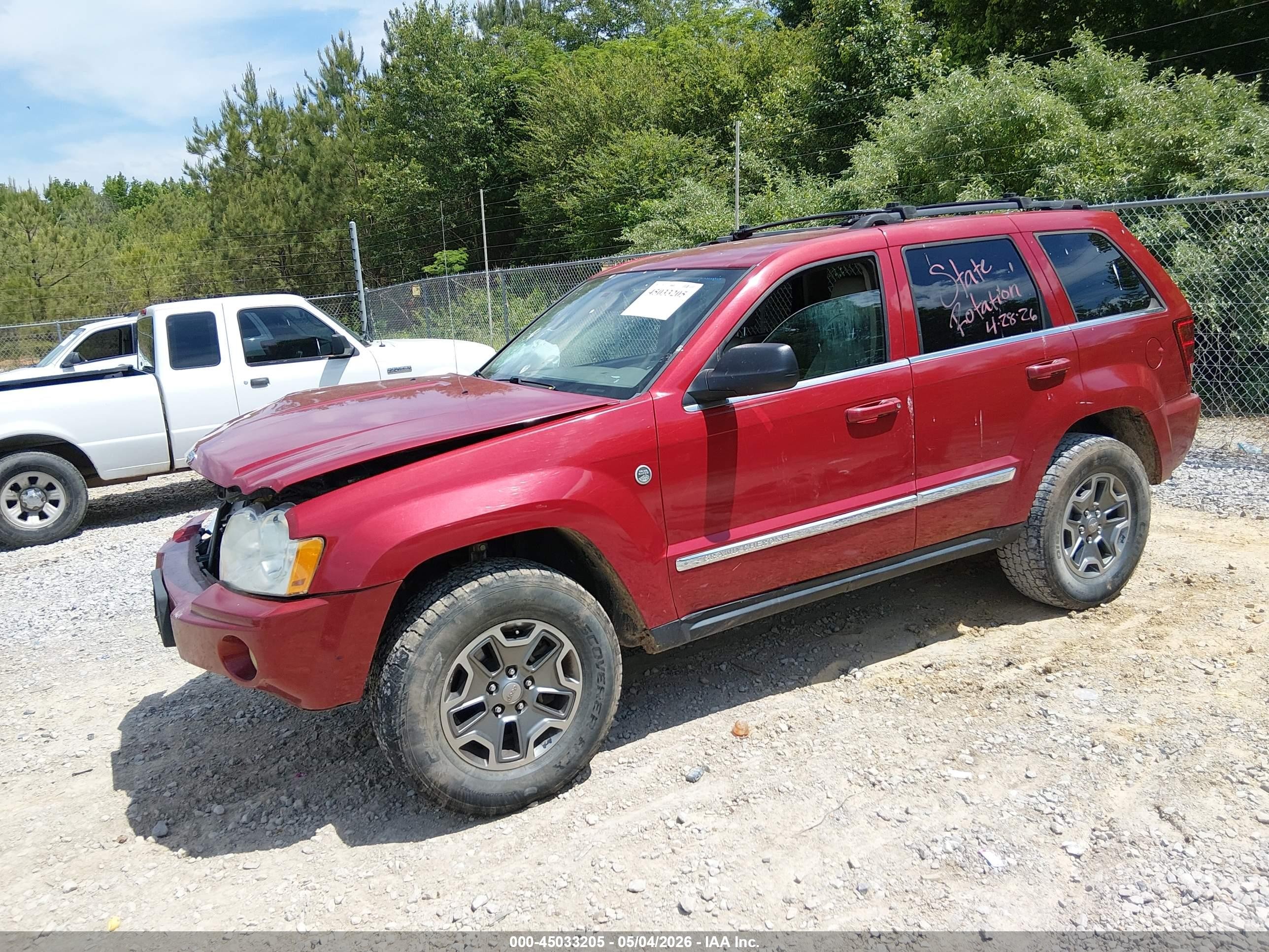 2006 Jeep Grand Cherokee Limited Red vin: 1J4HR58N96C298975