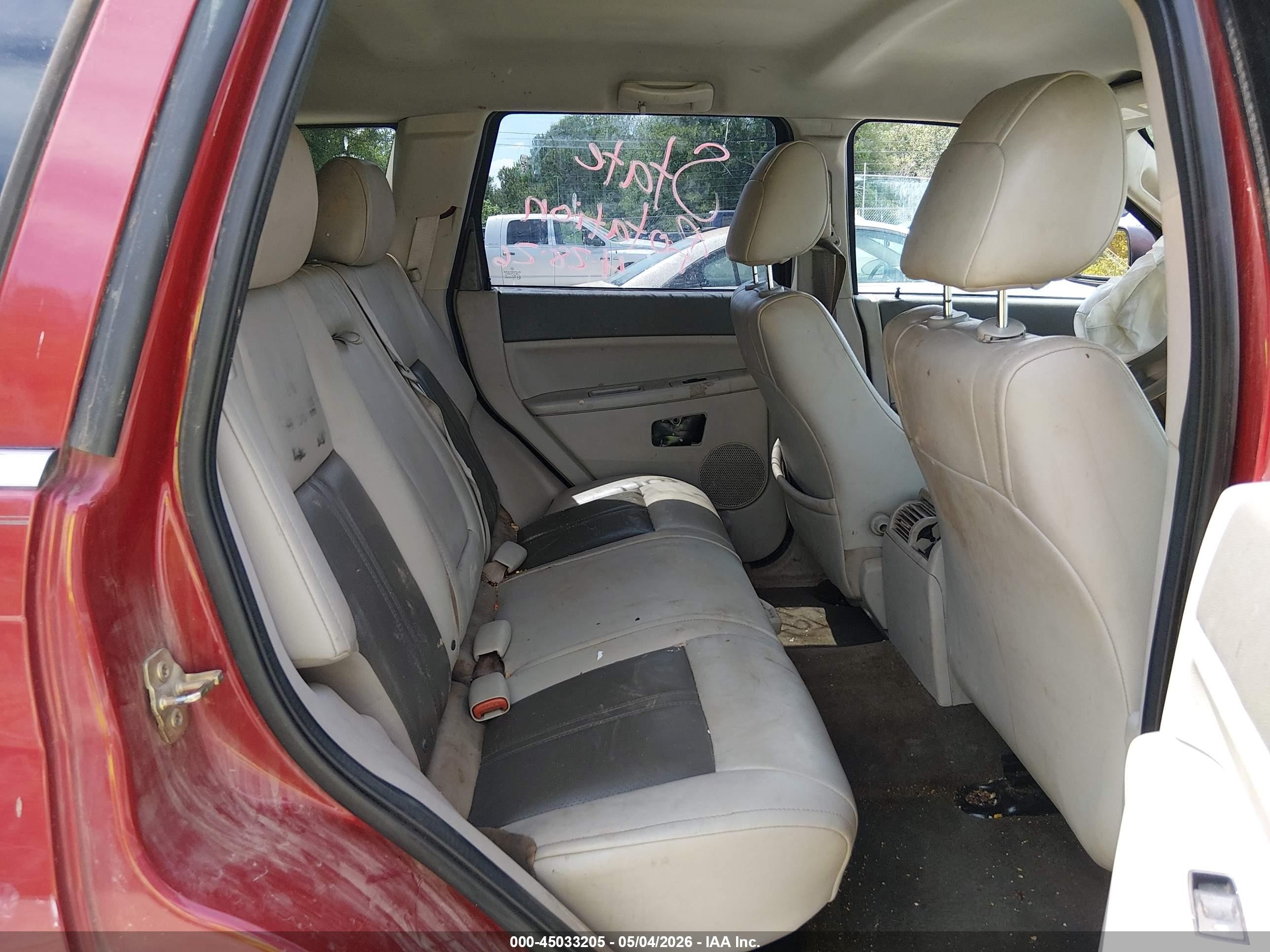 2006 Jeep Grand Cherokee Limited Red vin: 1J4HR58N96C298975