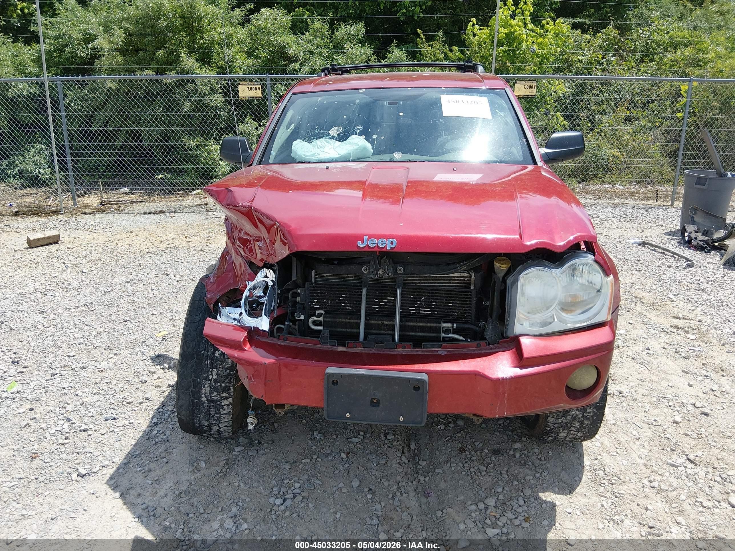 2006 Jeep Grand Cherokee Limited Red vin: 1J4HR58N96C298975