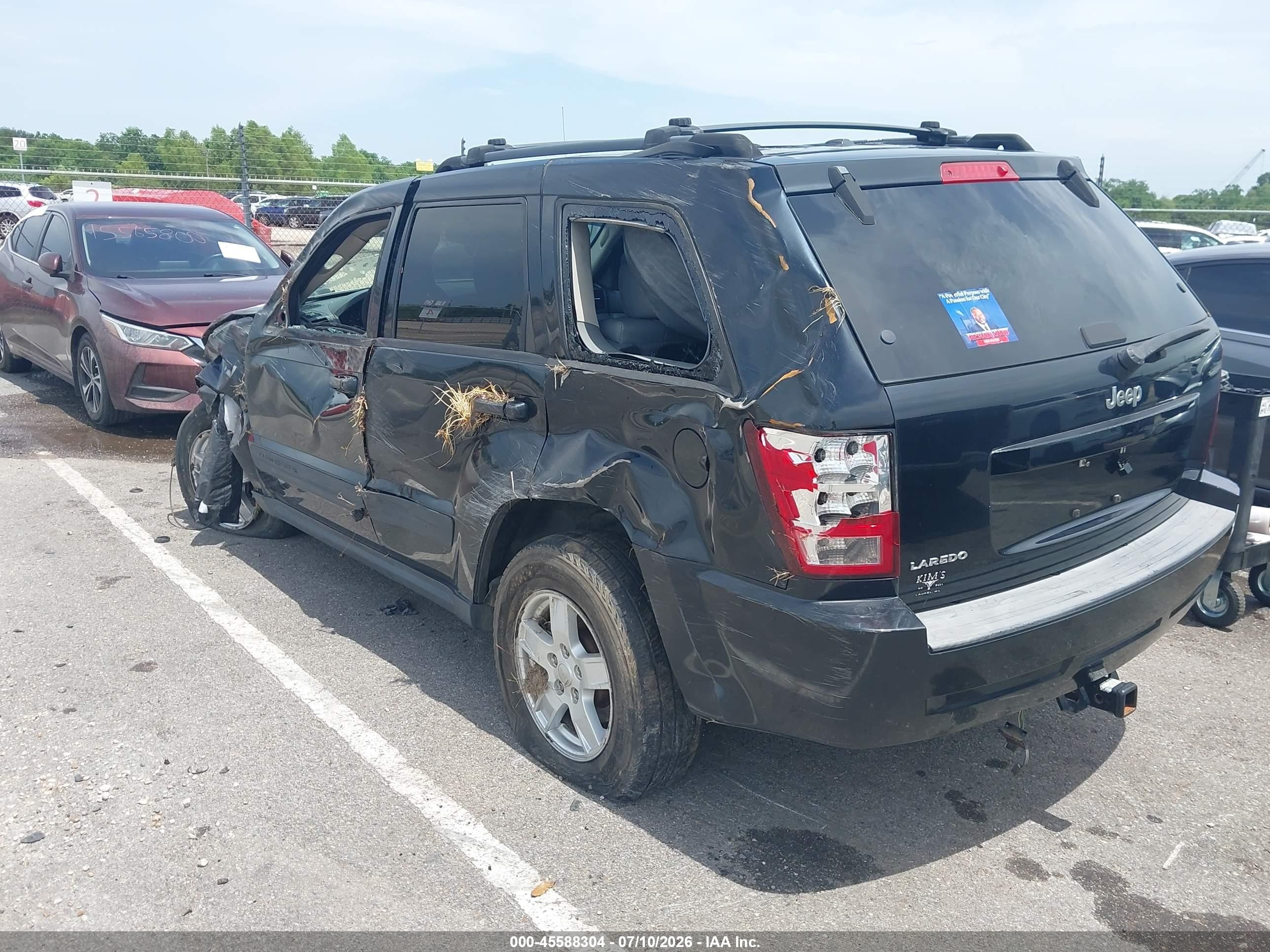 2006 Jeep Grand Cherokee Laredo Black vin: 1J4HS48N06C218624