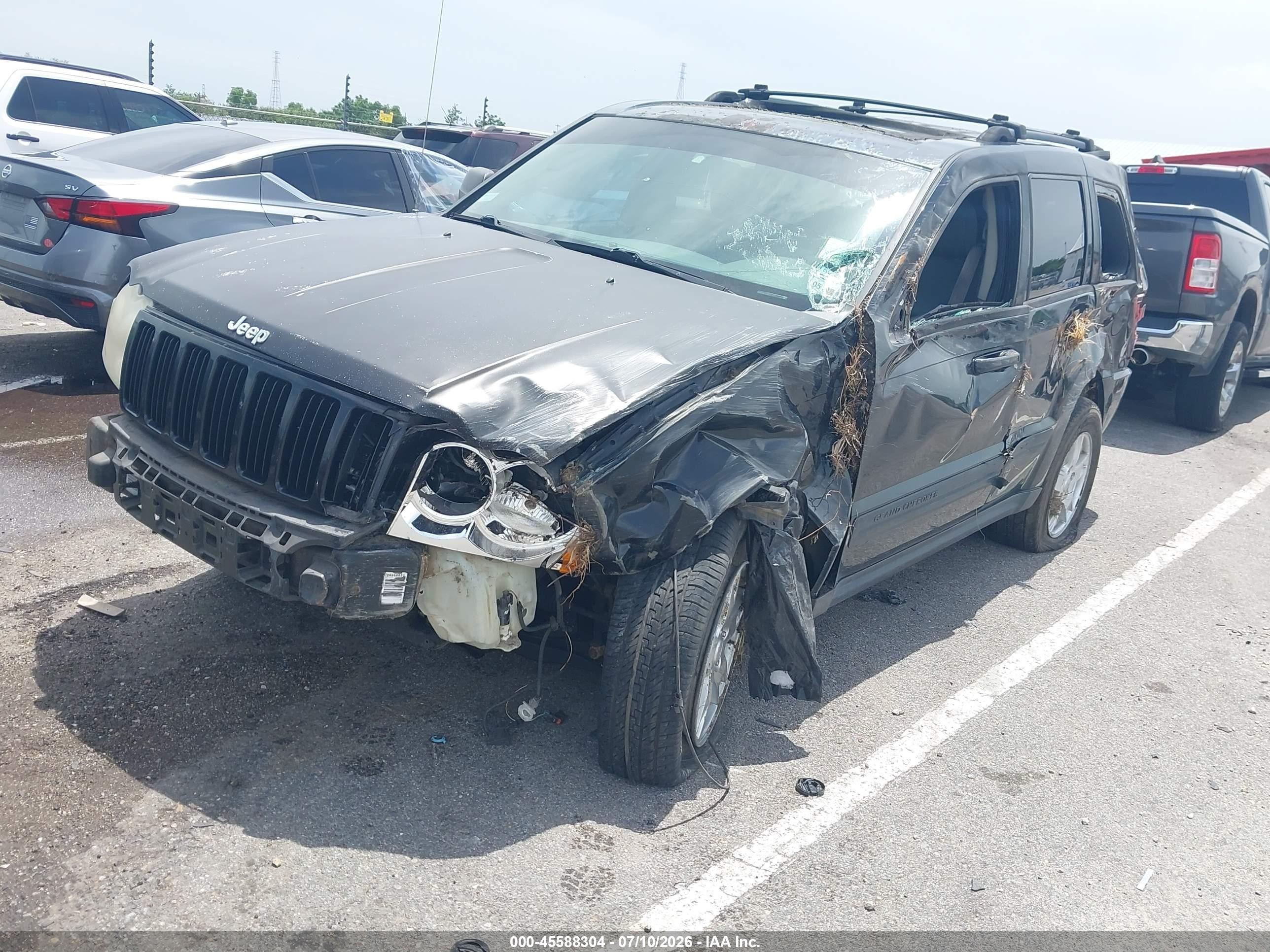 2006 Jeep Grand Cherokee Laredo Black vin: 1J4HS48N06C218624