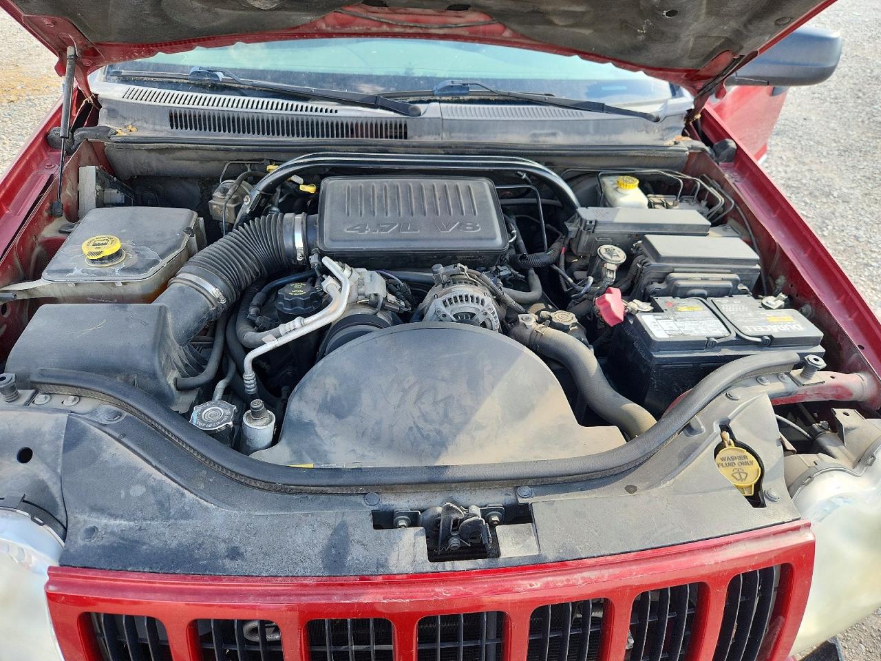 2005 Jeep Grand Cherokee Laredo Burgundy vin: 1J4HS48N35C732417