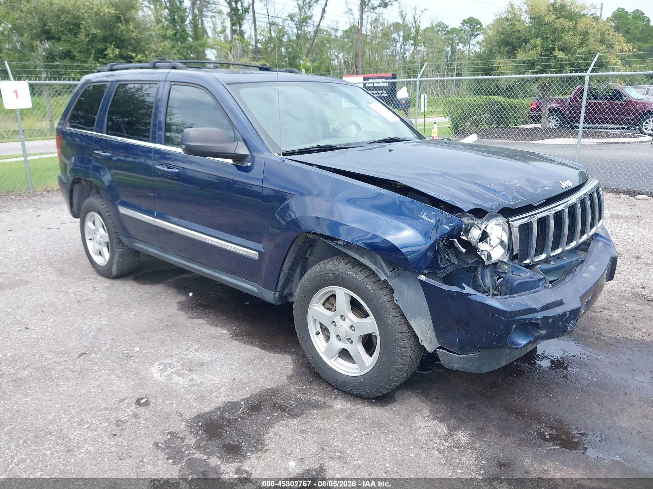 2005 Jeep Grand Cherokee Limited Blue vin: 1J4HS58N45C571016