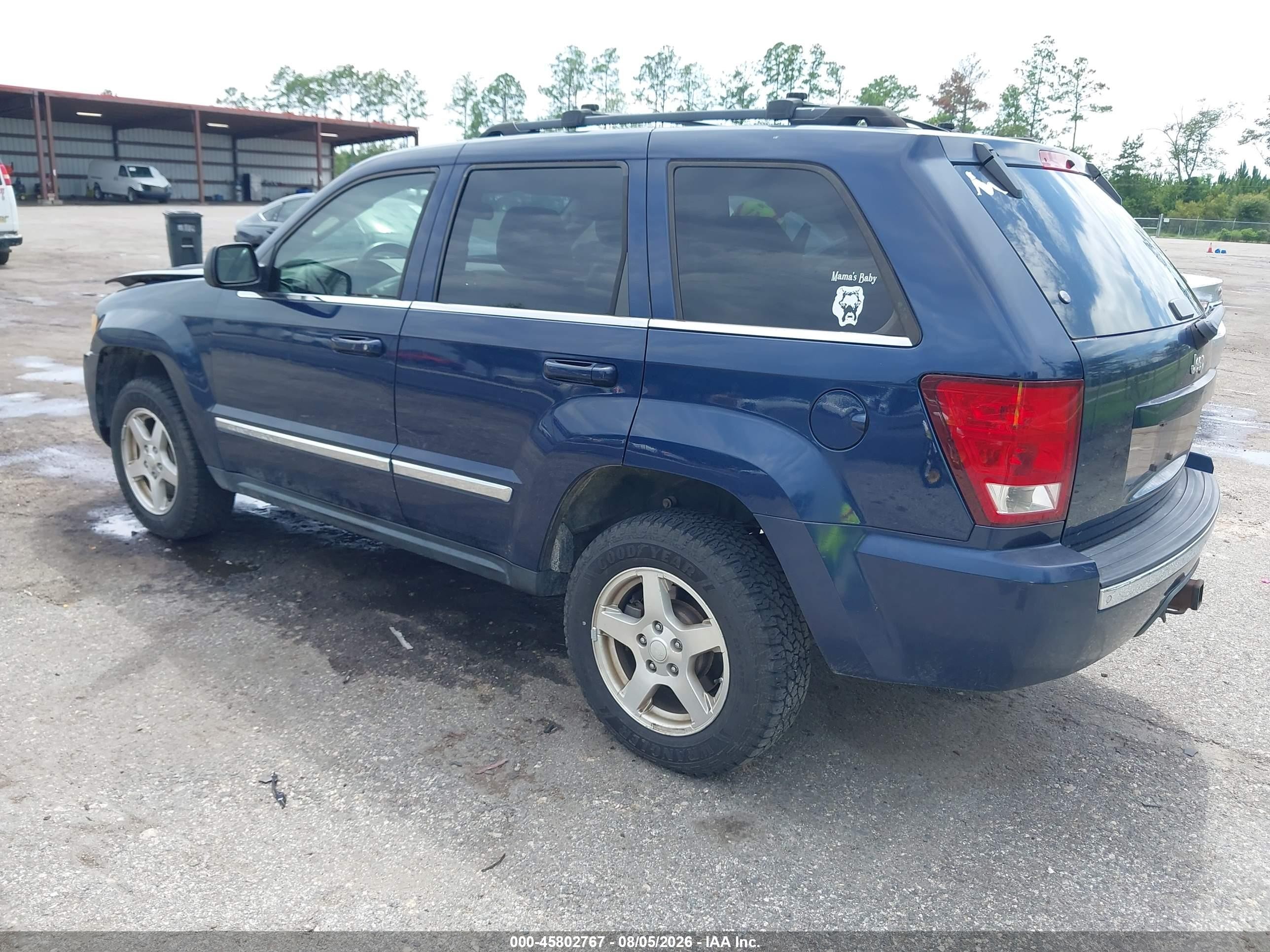 2005 Jeep Grand Cherokee Limited Blue vin: 1J4HS58N45C571016