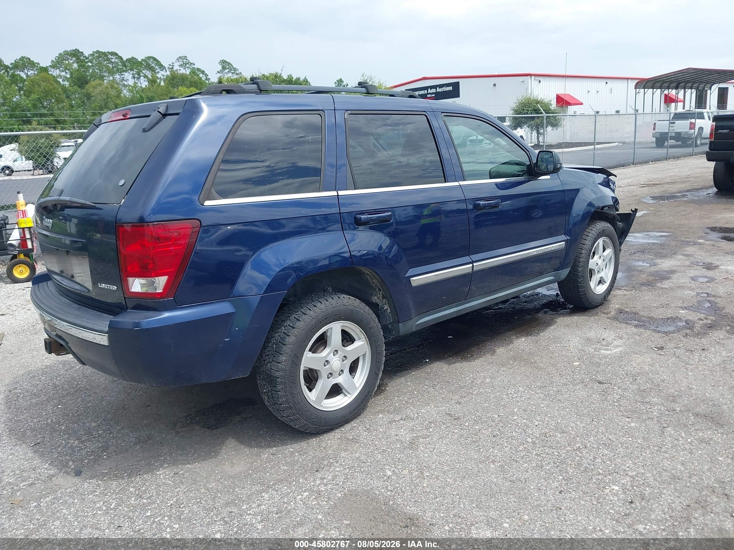 2005 Jeep Grand Cherokee Limited Blue vin: 1J4HS58N45C571016