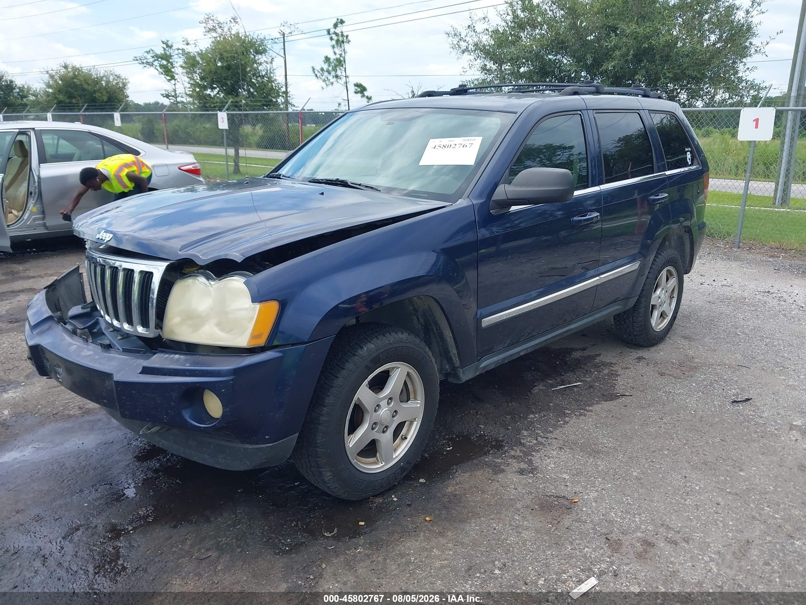 2005 Jeep Grand Cherokee Limited Blue vin: 1J4HS58N45C571016